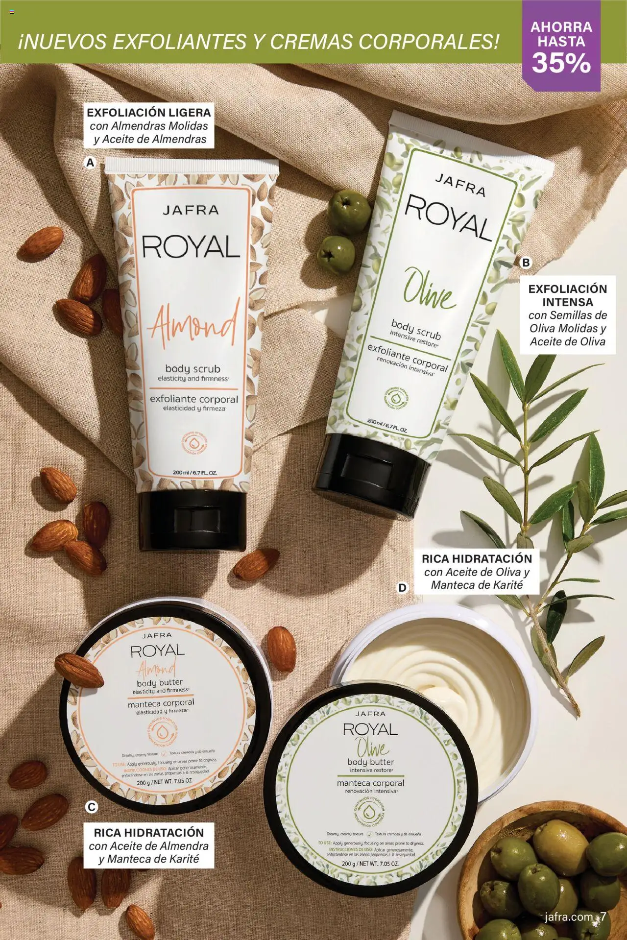 JAFRA folleto │ válido desde el 01.09.2025 | Página: 7 | Productos: Manteca corporal, Γάλα σε σκόνη, Exfoliante corporal, Body