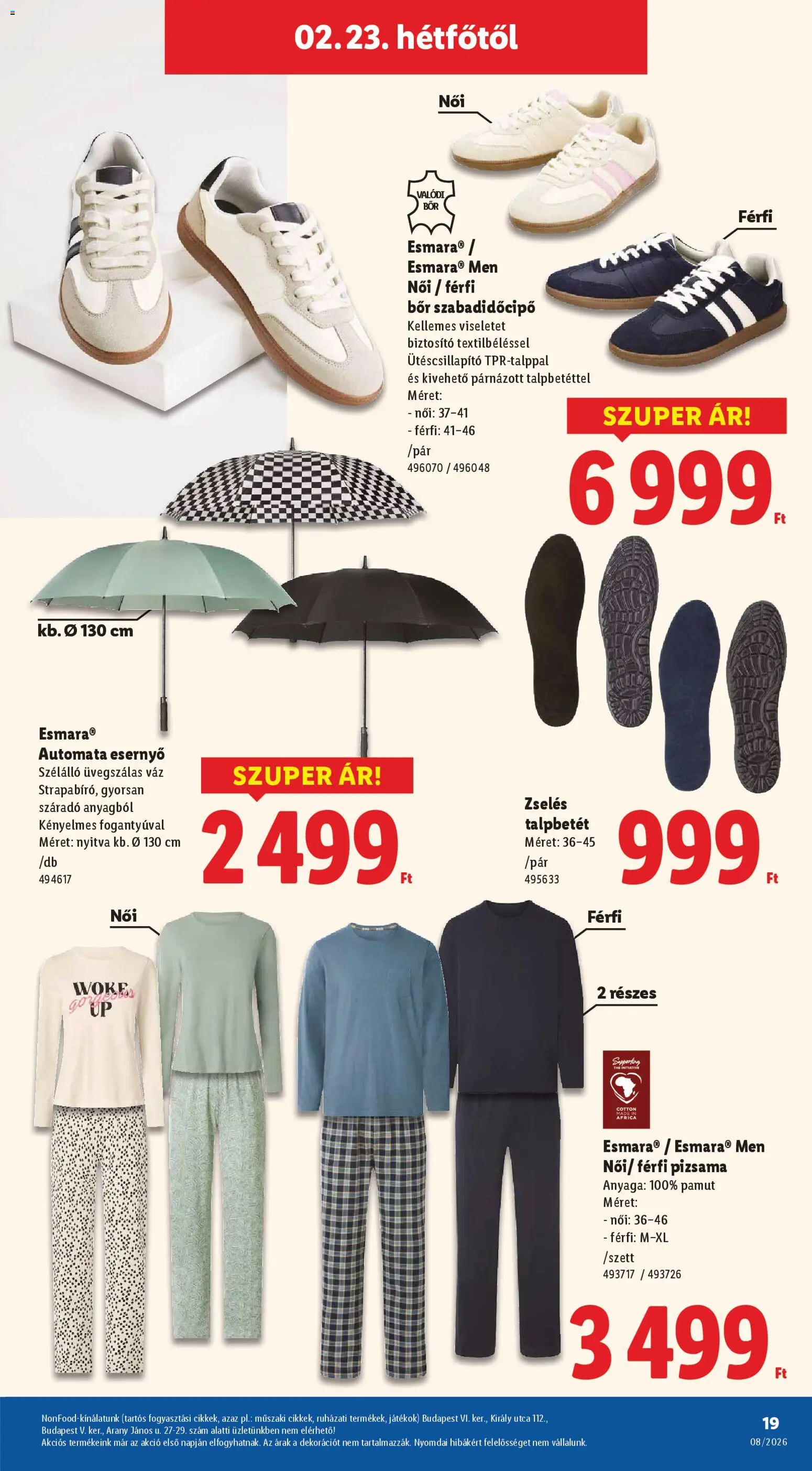 Lidl akciós ujság - amely érvényes a következő dátumtól: 19.02.2026 | Oldal: 19