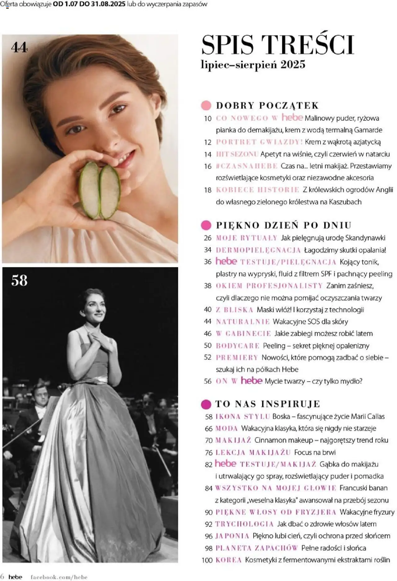 Hebe Gazetka - Magazyn od 01.07.2025 | Strona: 6 | Produkty: Gąbka do makijażu, Pomadka, Makijaż, Banan