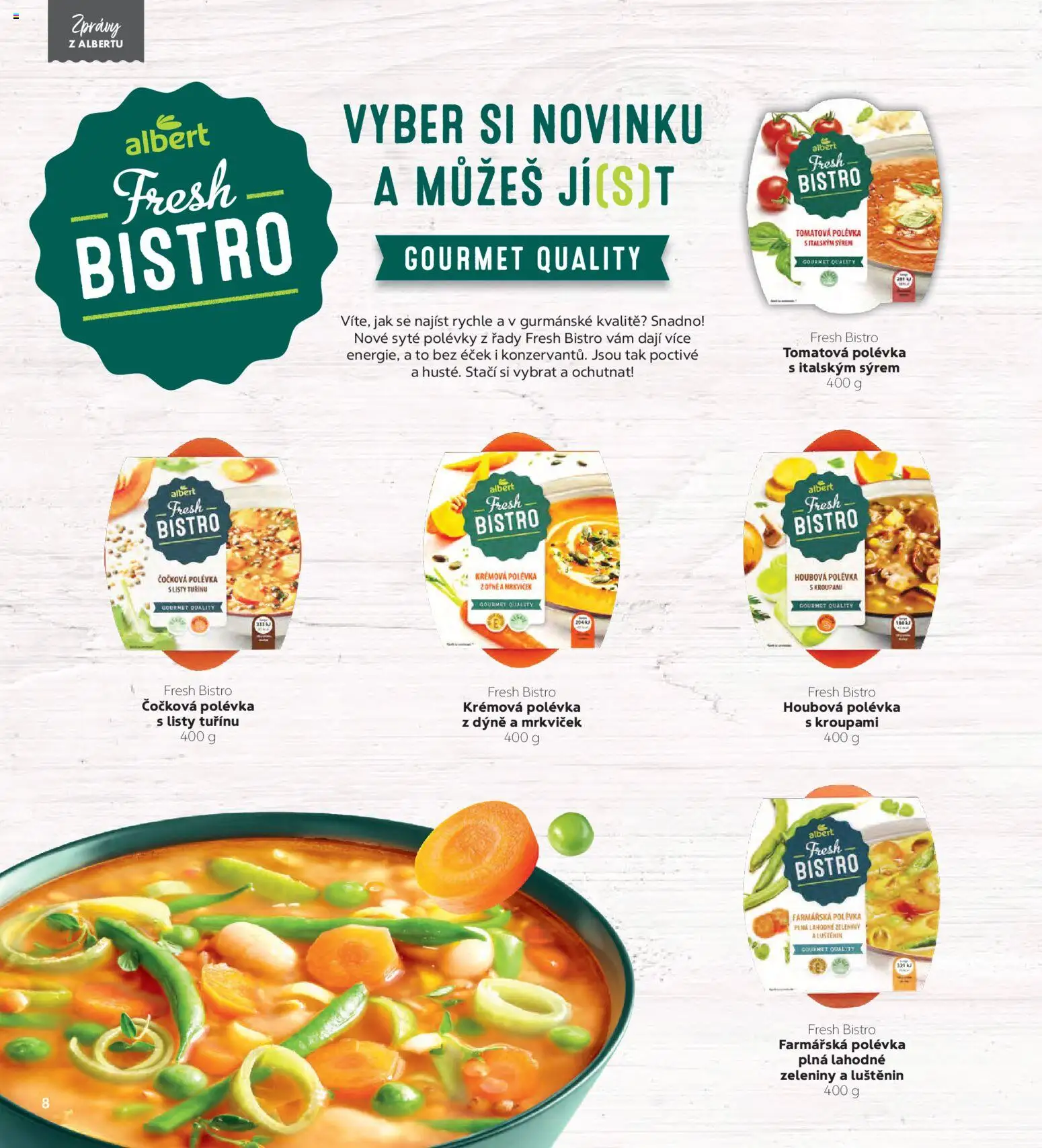 Albert magazín od 01.01.2026 | Strana: 8 | Produkty: Gourmet, Dýně