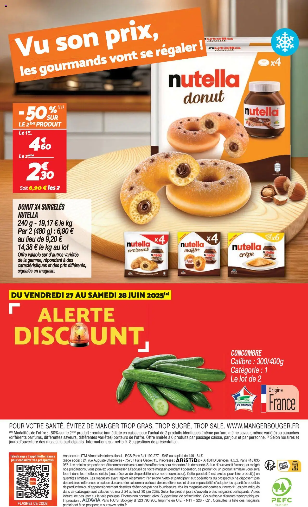  | Page: 16 | Produits: Donut, Concombre, Nutella, Concombres
