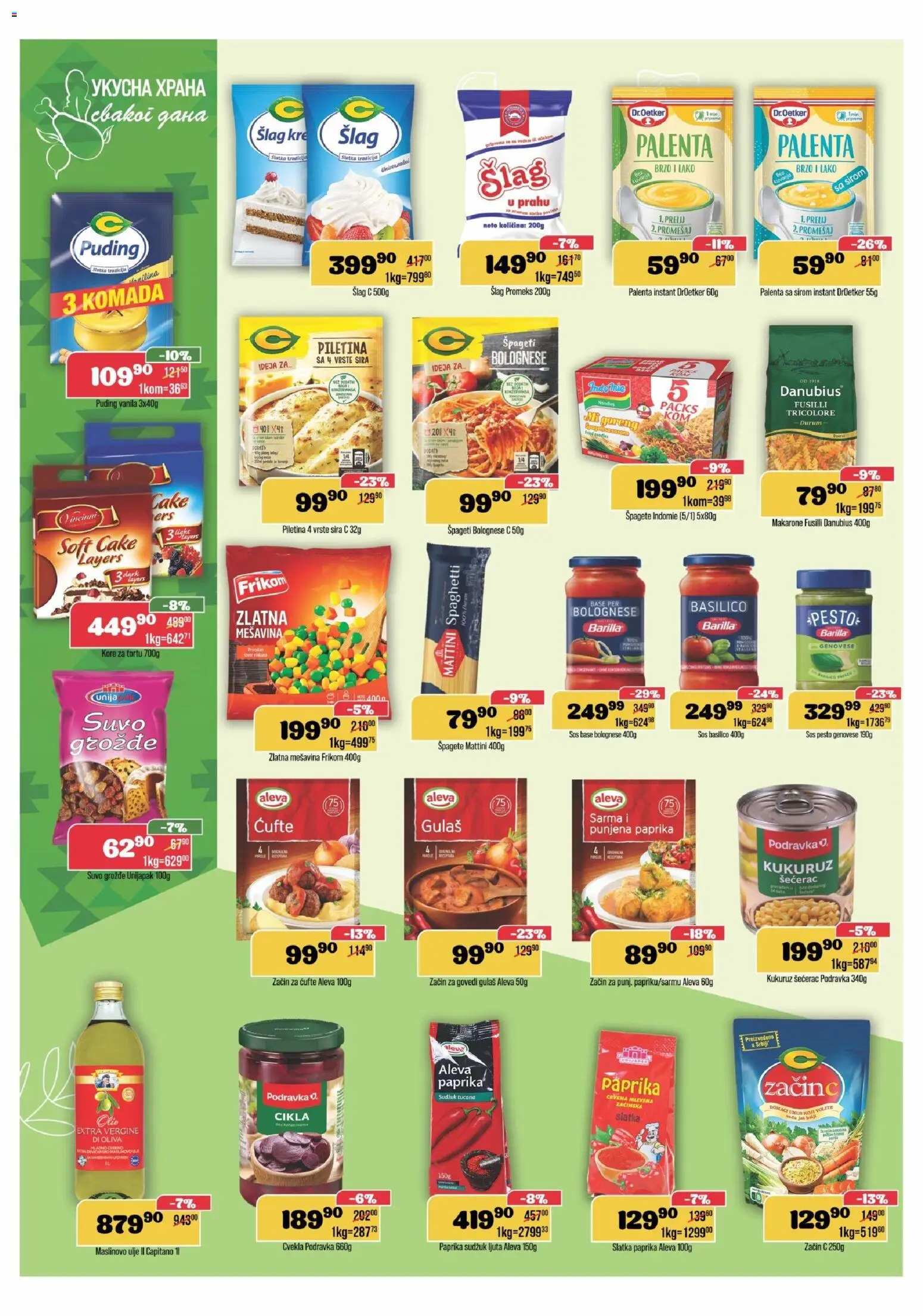 Europrom katalog - važi od 02.01.2026 | Strana: 6 | Proizvode: Pesto, Kukuruz šećerac, Kukuruz, Piletina