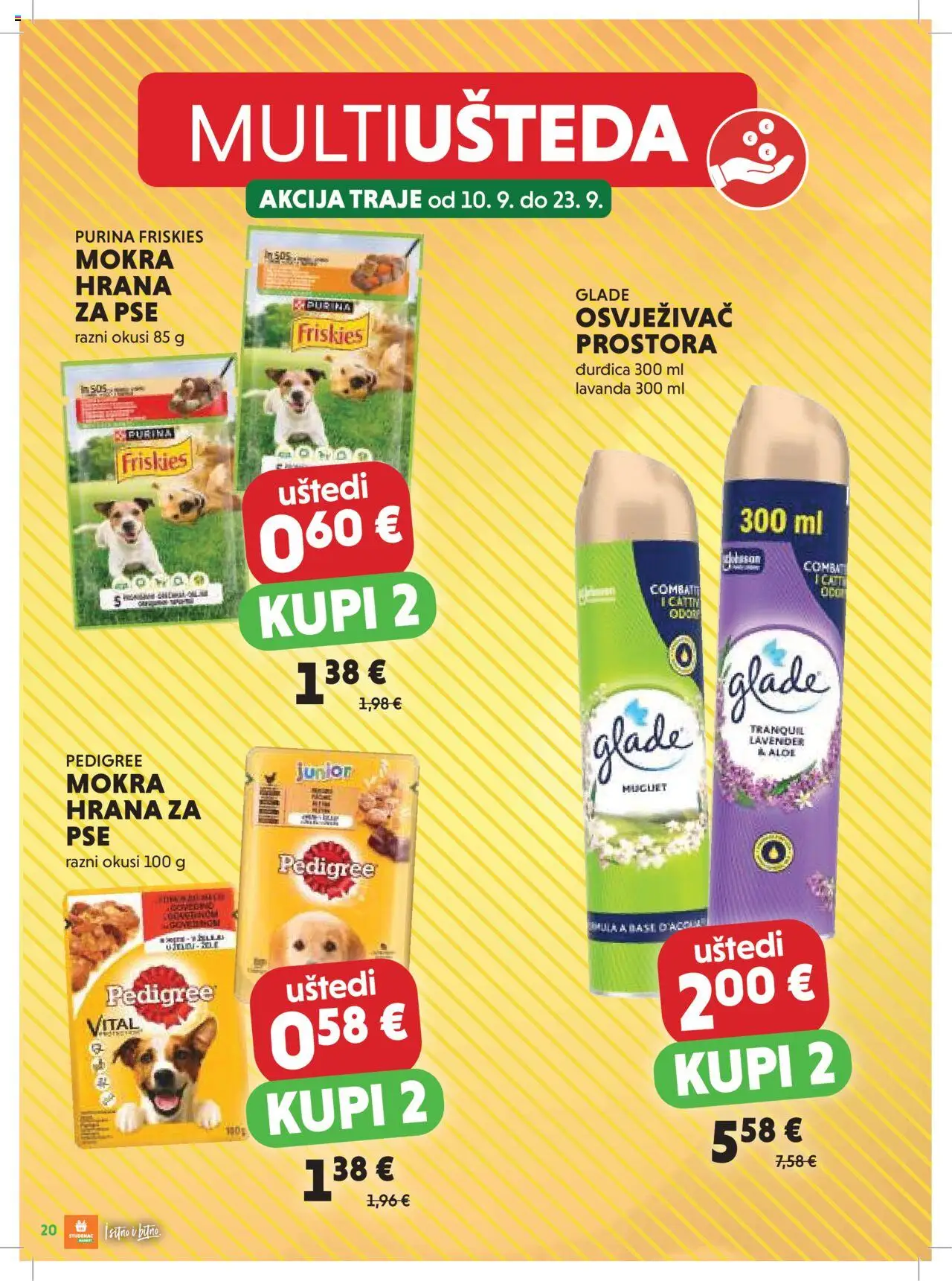 Studenac katalog | vrijedi od 10.09.2025 | Stranica: 20 | Proizvodi: Hrana za pse