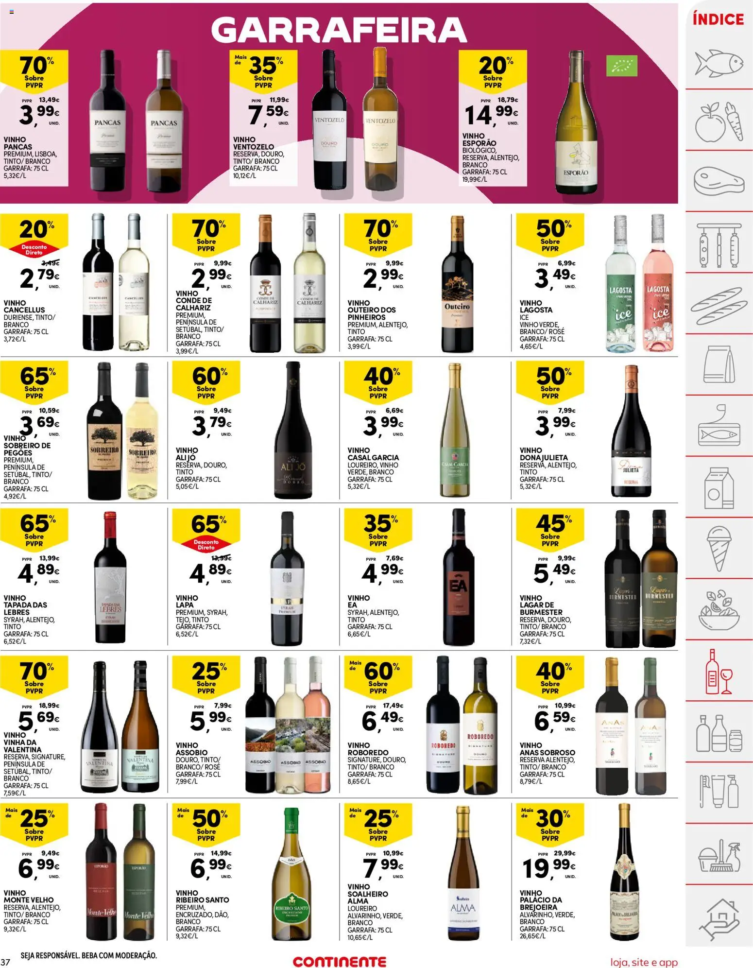 Continente folheto │ válido de 24.02.2026 | Página: 37 | Produtos: Lagosta, Vinho