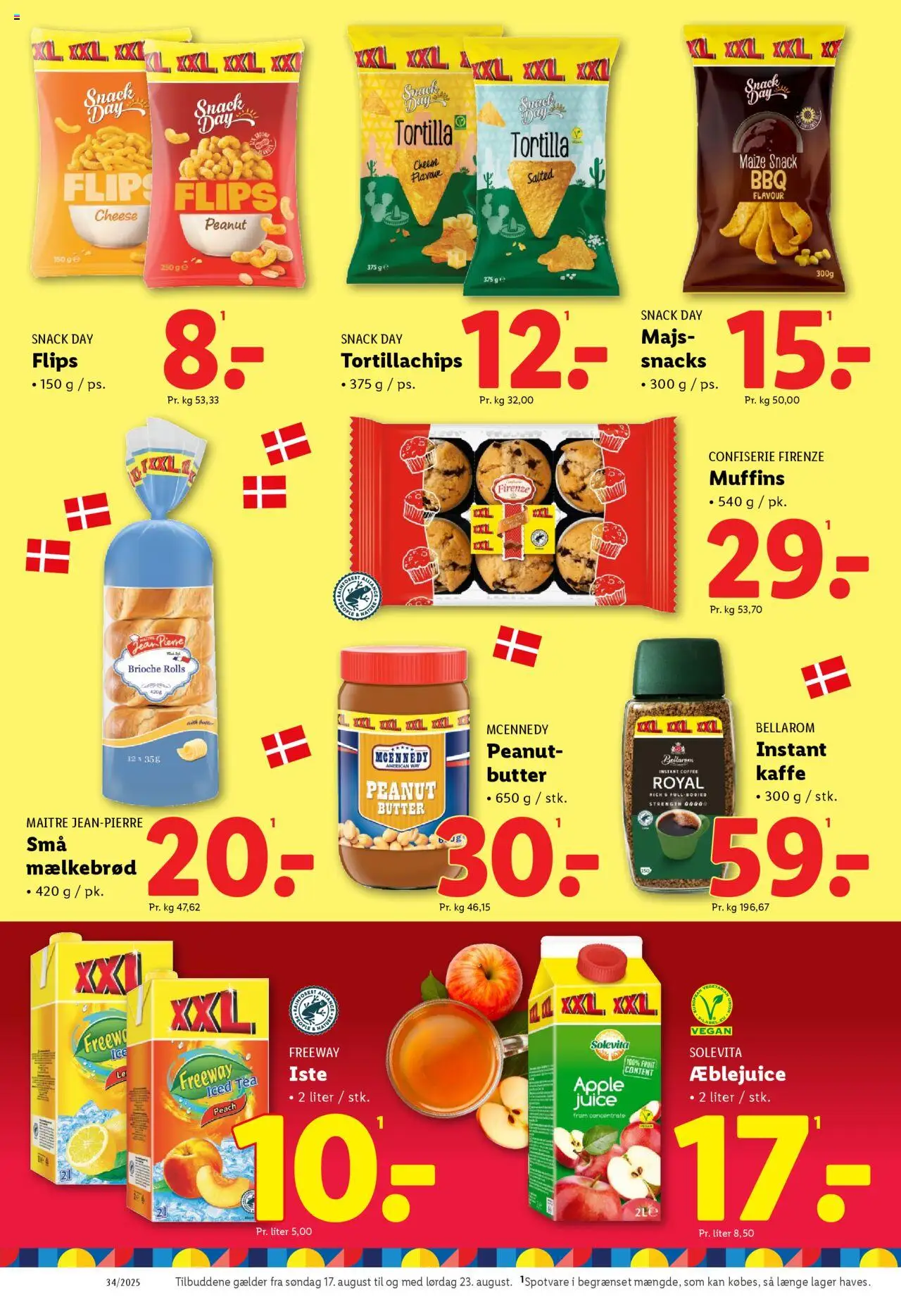 Lidl Tilbudsavis gyldig fra 17.08.2025 | Side: 14 | Produkter: Kaffe, Juice, Æblejuice, Søm