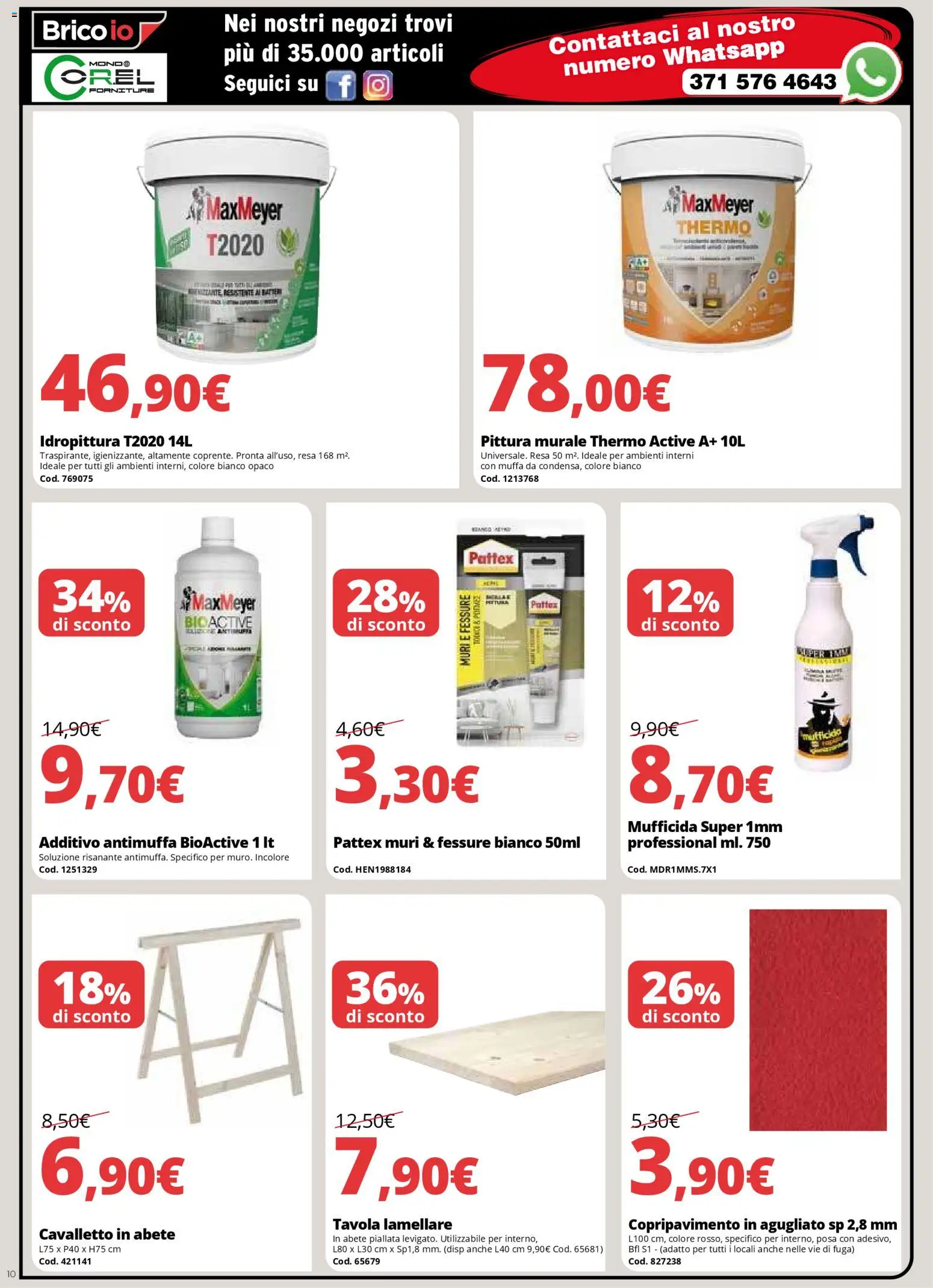 Volantino Brico io del 08.12.2025 | Pagina: 10 | Prodotti: Pittura