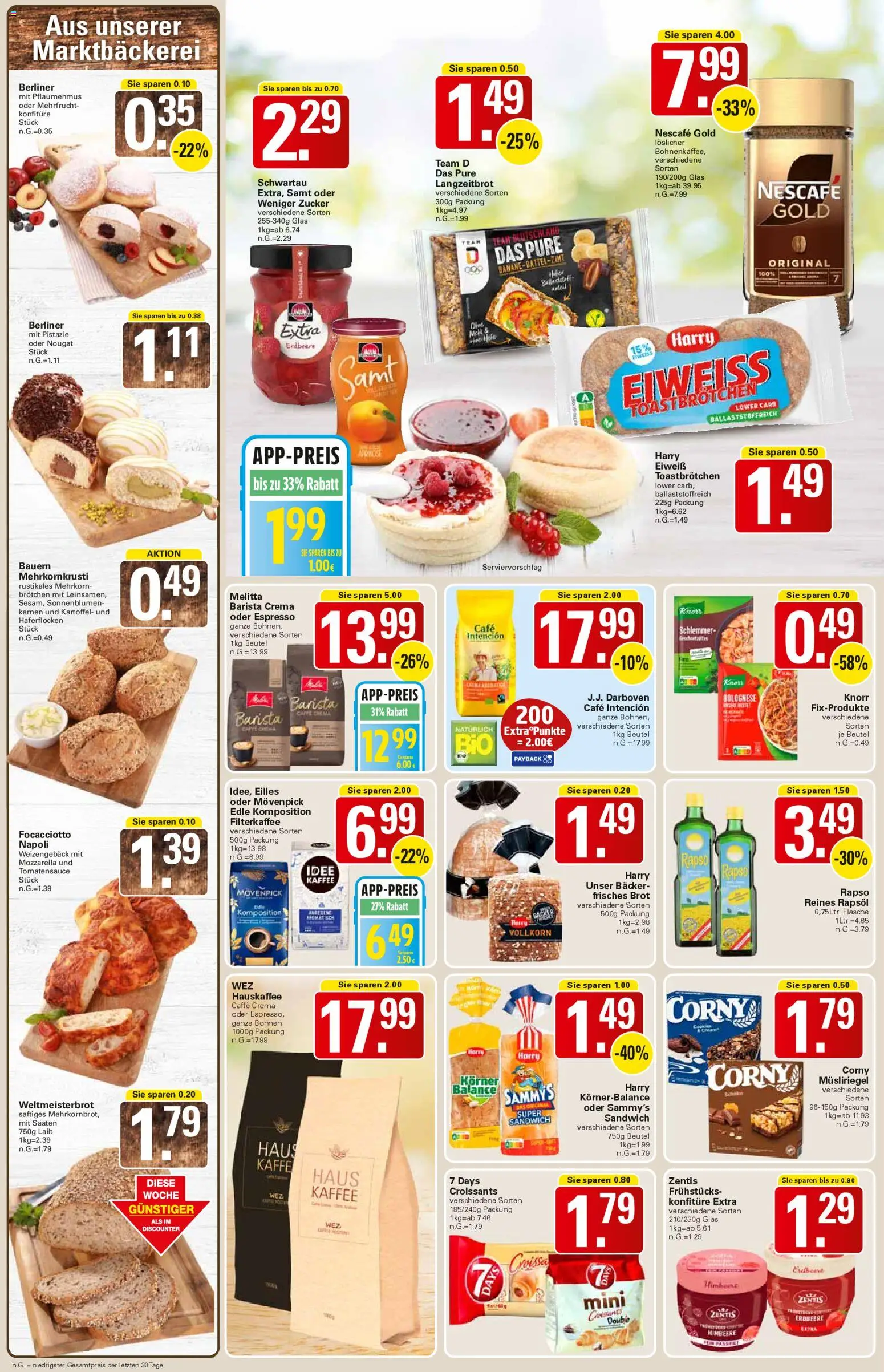 WEZ Prospekt – gültig ab 16.02.2026 | Seite: 8 | Produkte: Rapsöl, Mozzarella, Zucker, Brot