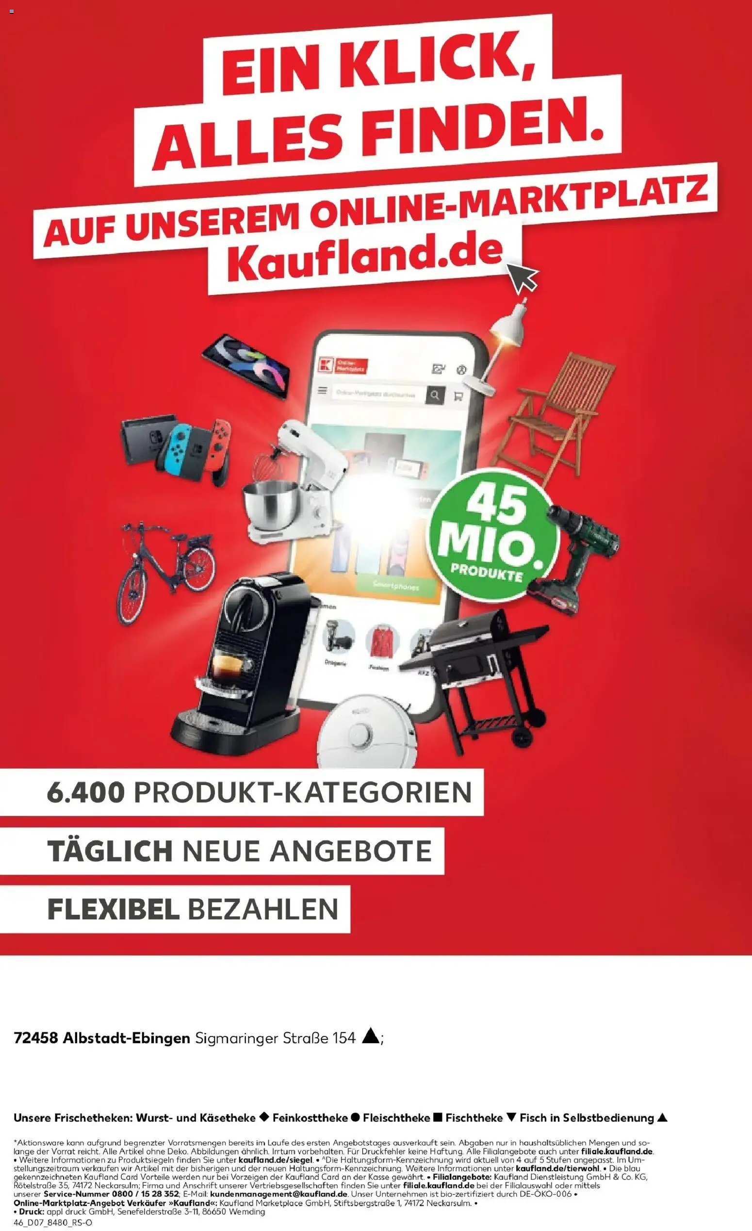 Kaufland prospekt Albstadt	 – gültig ab 16.02.2026 | Seite: 46 | Produkte: Fisch, Wurst