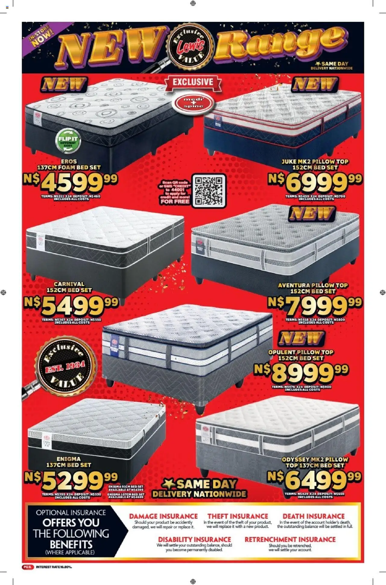 Lewis Stores - Namibia Brochure │ valid from 11.08.2025 | Page: 8 | Products: Bed, Pillow, Foam