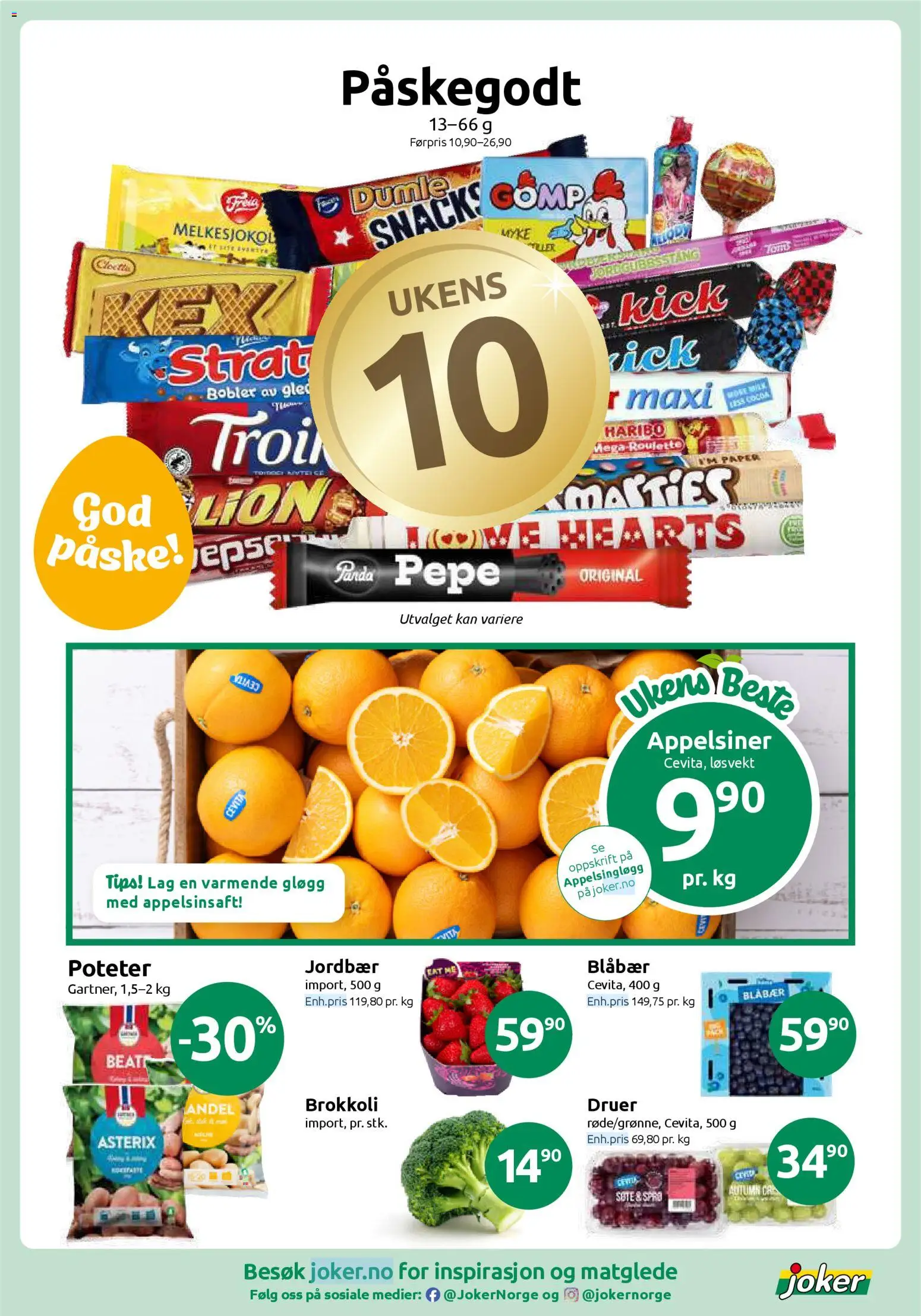 Nye » Joker kundeavis « er nå online. Se alle Apriltilbud på mobilen og spar! | Norway