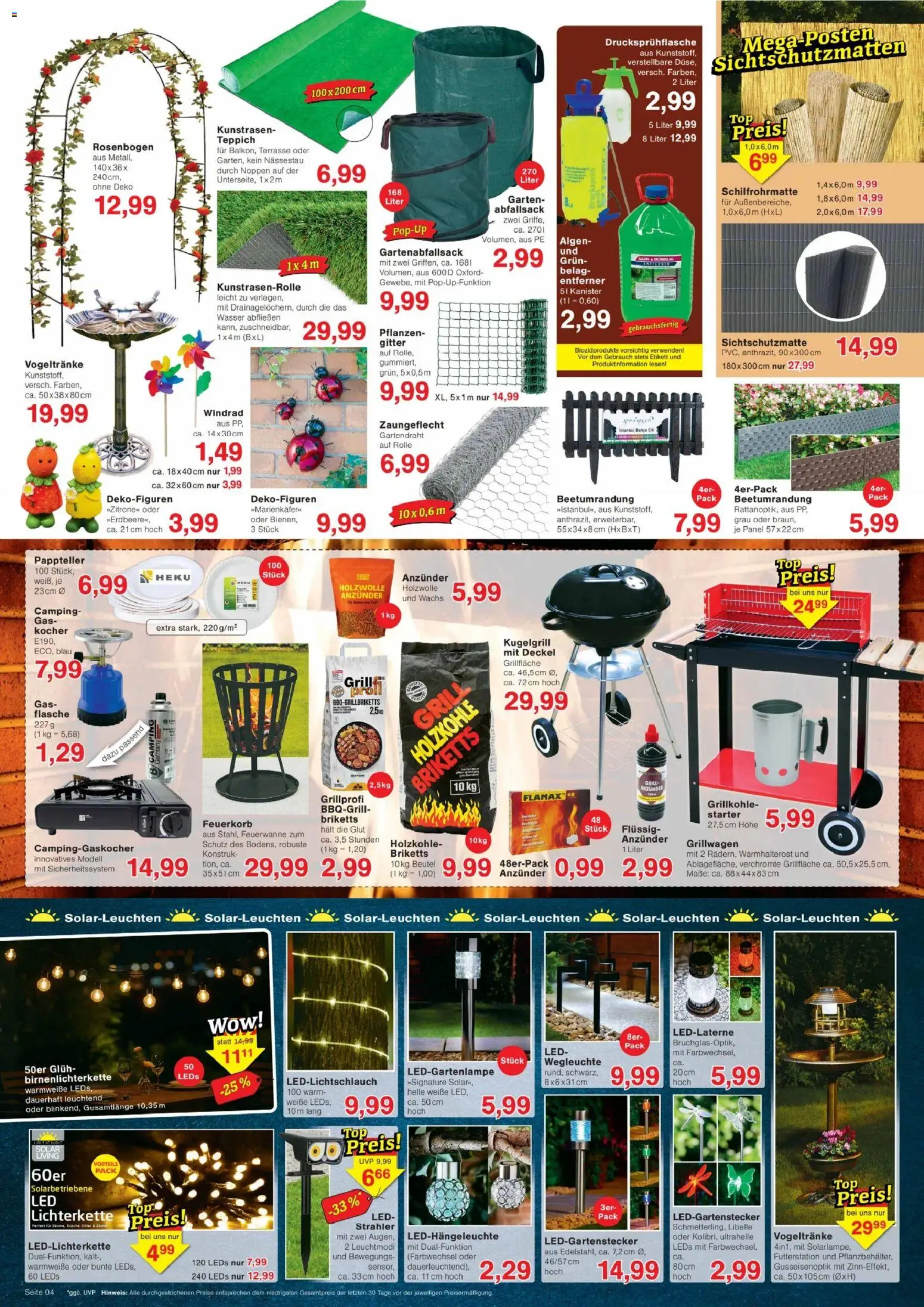 Jawoll Prospekt – gültig ab 13.04.2026 | Seite: 4 | Produkte: Grill, Kocher, Teppich, Wasser