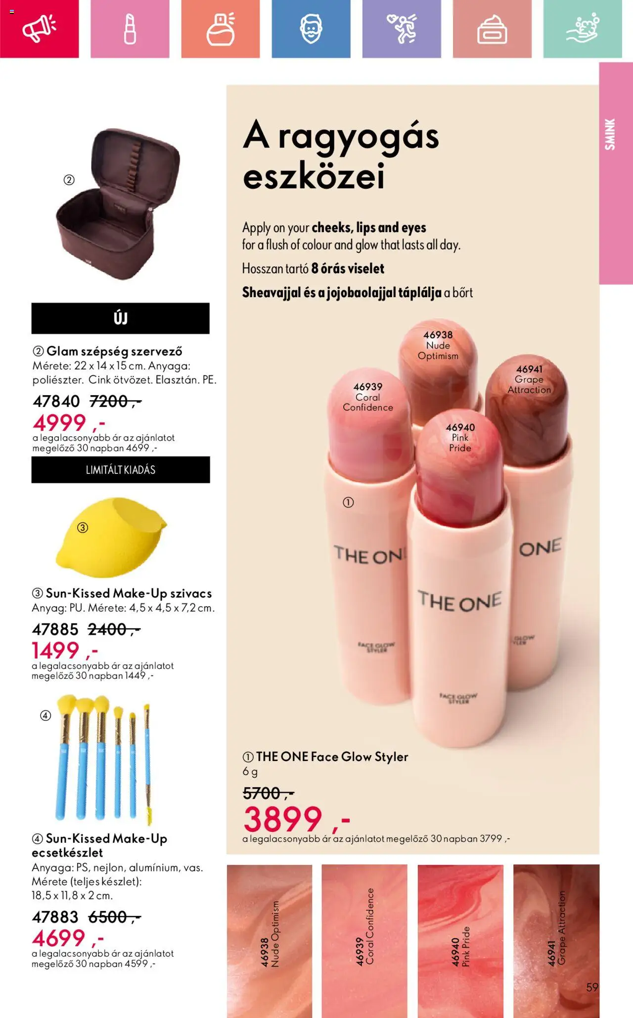 Oriflame akciós ujság - amely érvényes a következő dátumtól: 17.08.2025 | Oldal: 59 | Termékek: Smink