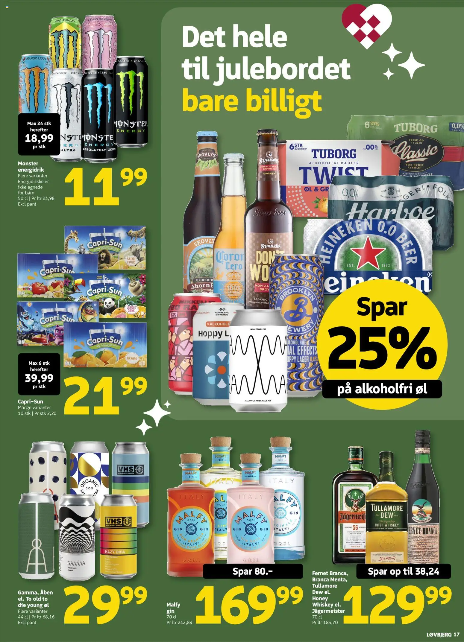 Løvbjerg tilbudsavis – gyldig fra 19.12.2025 | Side: 19 | Produkter: Øl, Gin, Madras, Energidrikke