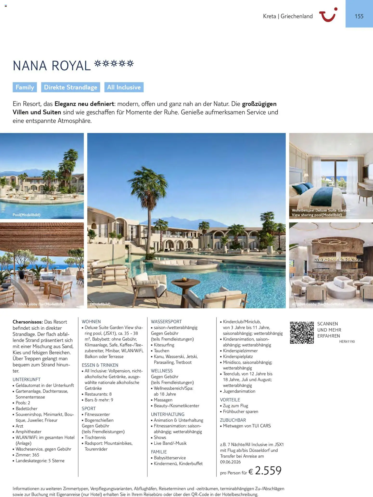 Aida  Südeuropa & Nordafrika 2026/27 – gültig ab 01.01.2026 | Seite: 155 | Produkte: Babybett