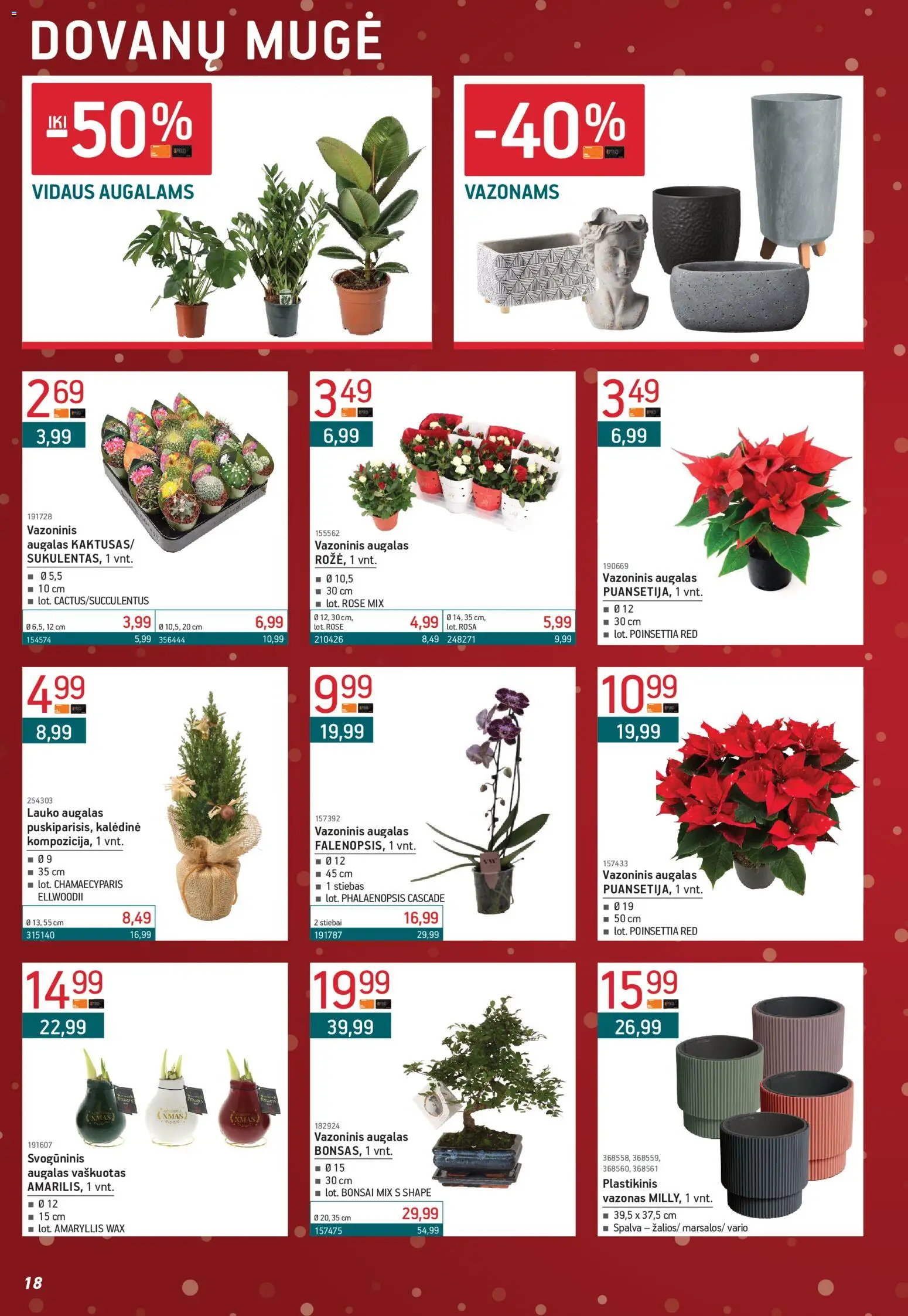 ERMITAŽAS akcijos nuo 01.12.2025 | Puslapis: 18 | Prekių: Vazonas