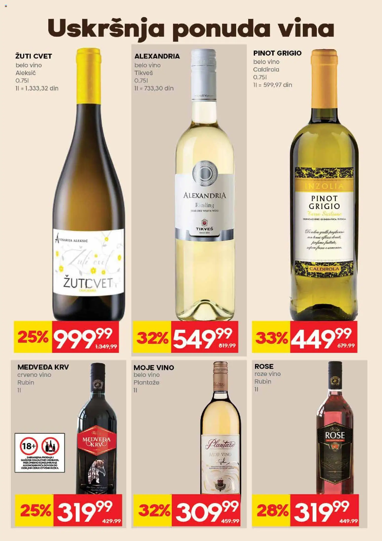 Idea katalog - važi od 09.04.2026 | Strana: 28 | Proizvode: Pinot grigio, Belo vino, Pica, Roze vino