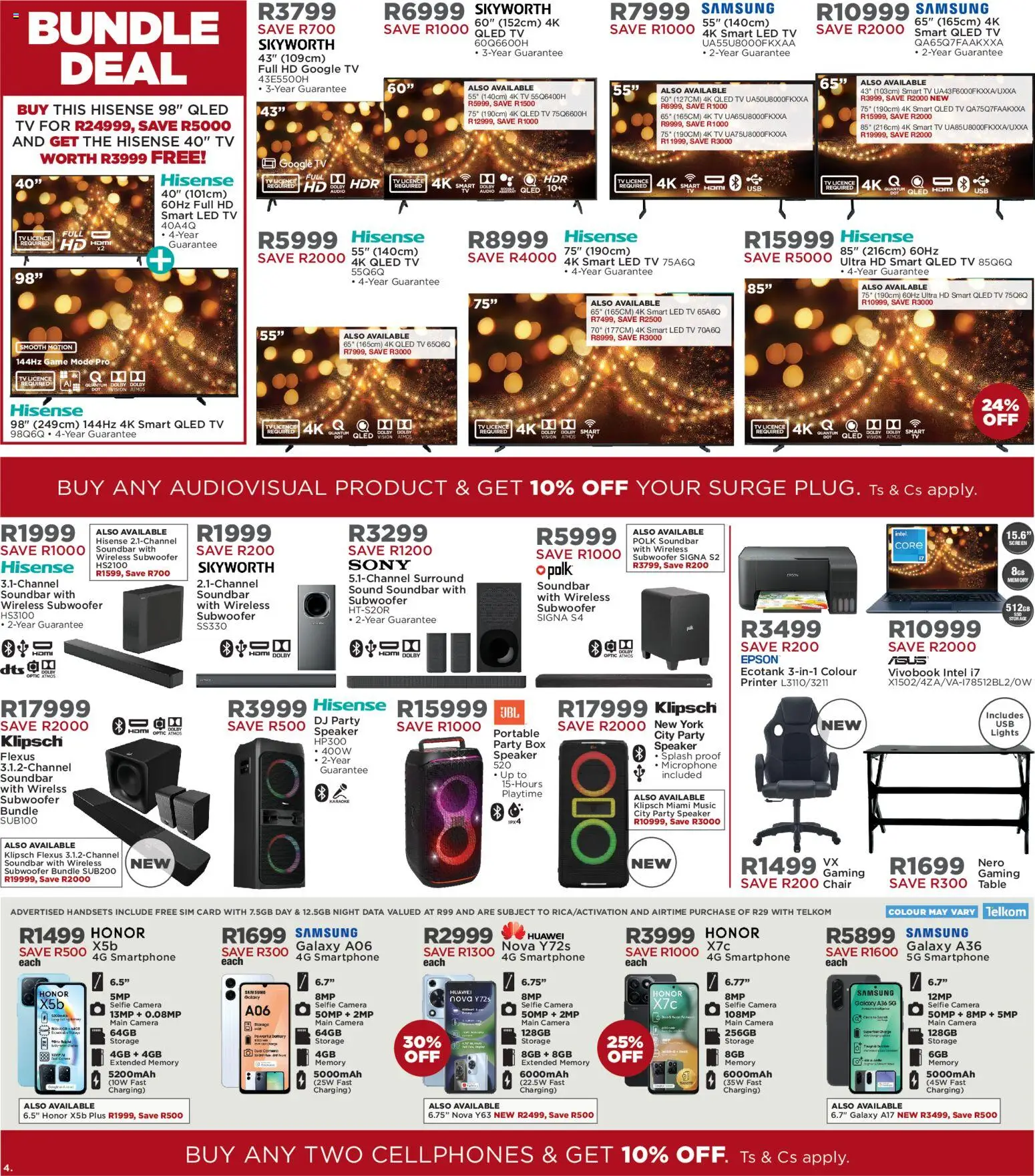 New House and Home catalogue – valid from 08.12.2025 | Page: 4 | Products: Data, Sim, Printer, Chair