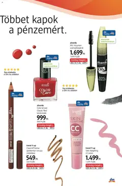 alverde XXL Volumen szempillaspirál, szempillaspirál - amely érvényes a következő dátumtól: 02.10.2025 | Oldal: 3 | Termékek: Szempillaspirál, Natúrkozmetikum, CC krém, Körömlakk