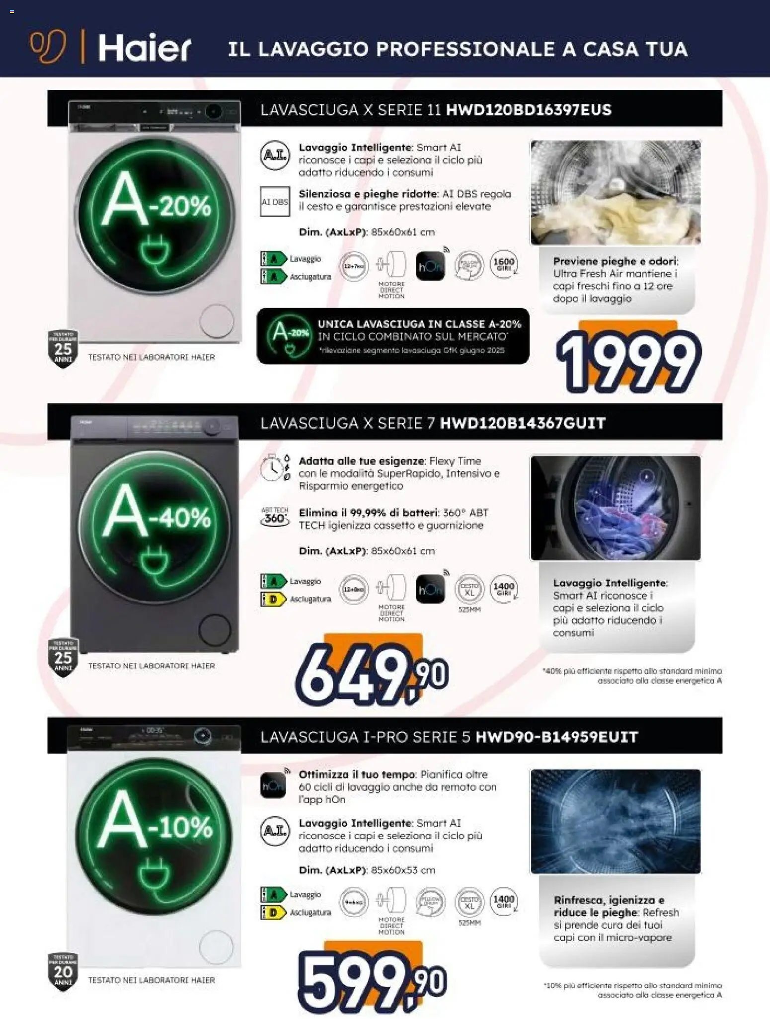 Volantino Unieuro del 20.02.2026 | Pagina: 10 | Prodotti: Lavasciuga