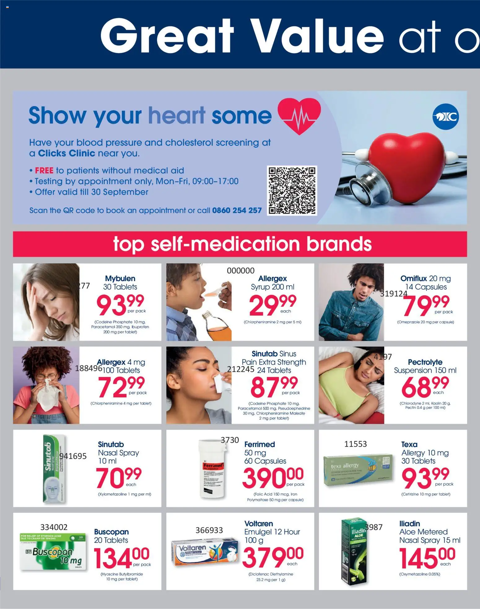 New Clicks catalogue – valid from 23.10.2025 | Page: 30 | Products: Tablet, Iron, Syrup, Nasal spray