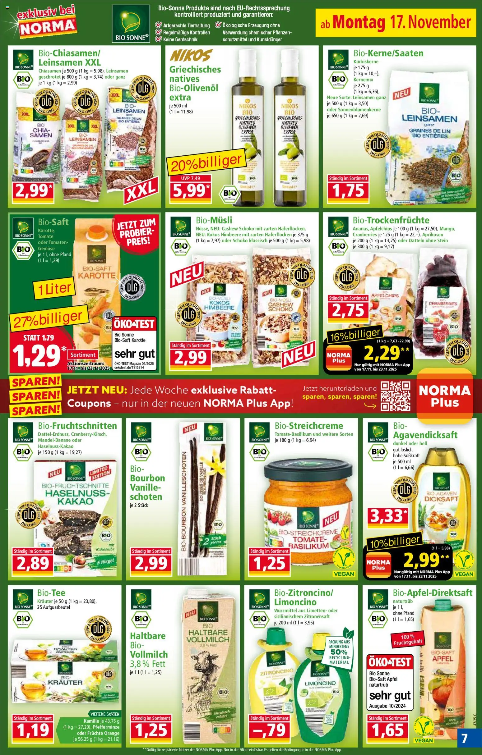 Norma - Black Friday – gültig ab 17.11.2025 | Seite: 7 | Produkte: Limetten, Olivenol, Äpfel, Bourbon