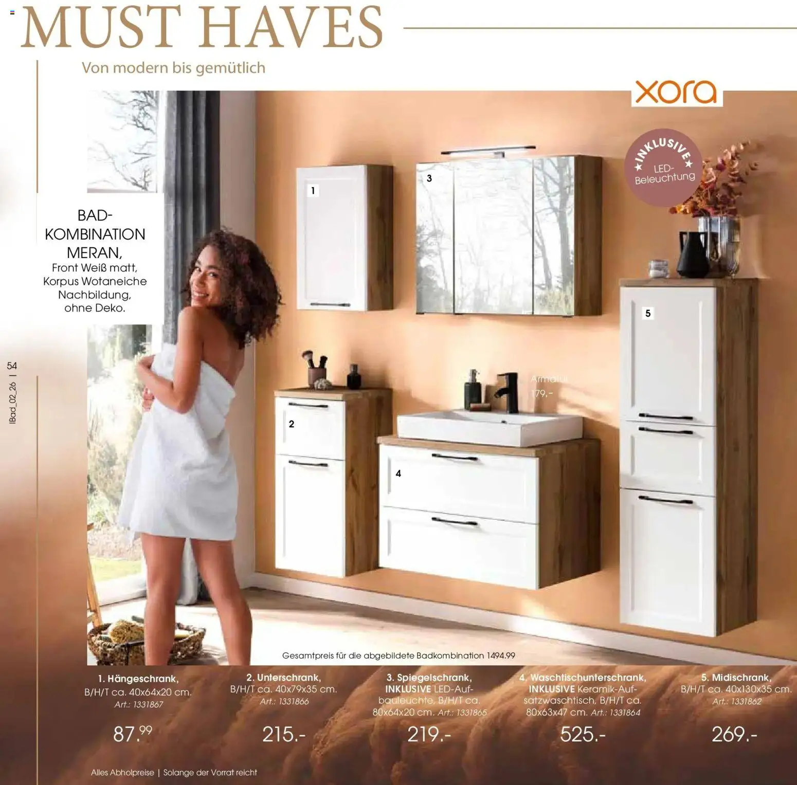 Zurbrüggen Bad Spezial – gültig ab 23.03.2026 | Seite: 54 | Produkte: Bad, Armatur