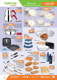 09.04.2026 tarihinden itibaren geçerli olan Hakmar Express kataloğu önizlemesi | Sayfa: 2 | Ürünler: Su, Nihale, Tepsi, Defne