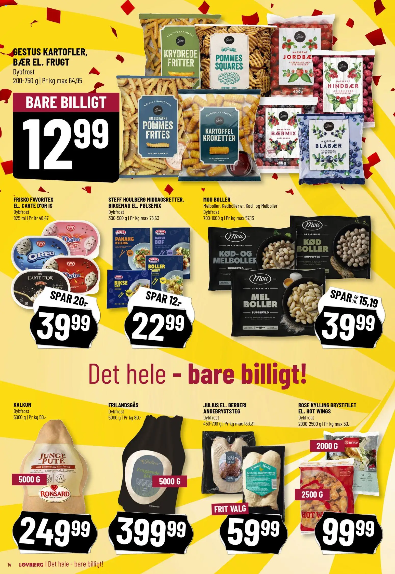 Løvbjerg tilbudsavis – gyldig fra 31.10.2025 | Side: 14 | Produkter: Blåbær, Hindbær, Is, Oreo