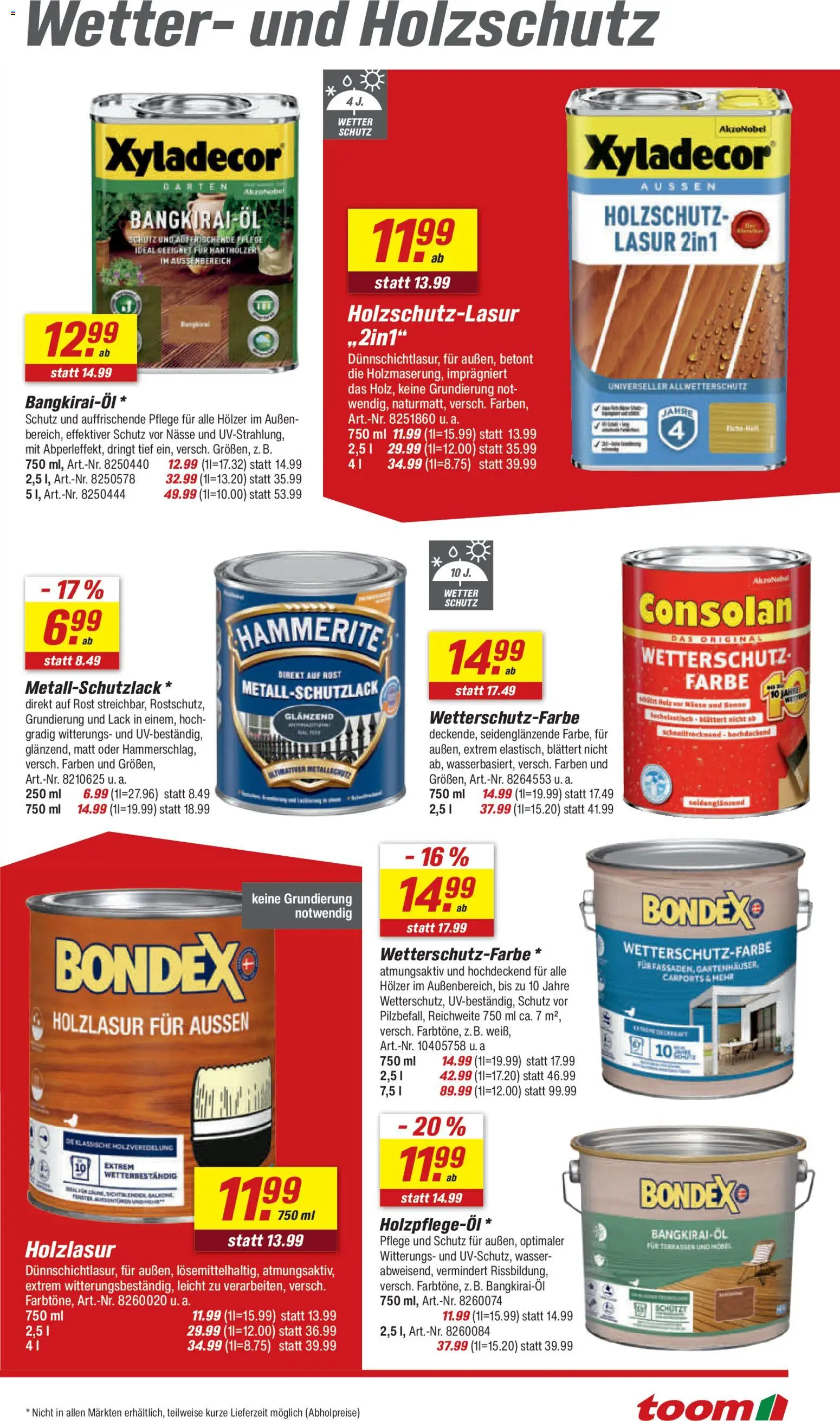 Toom Baumarkt Prospekt 	 – gültig ab 14.03.2026 | Seite: 13 | Produkte: Wasser