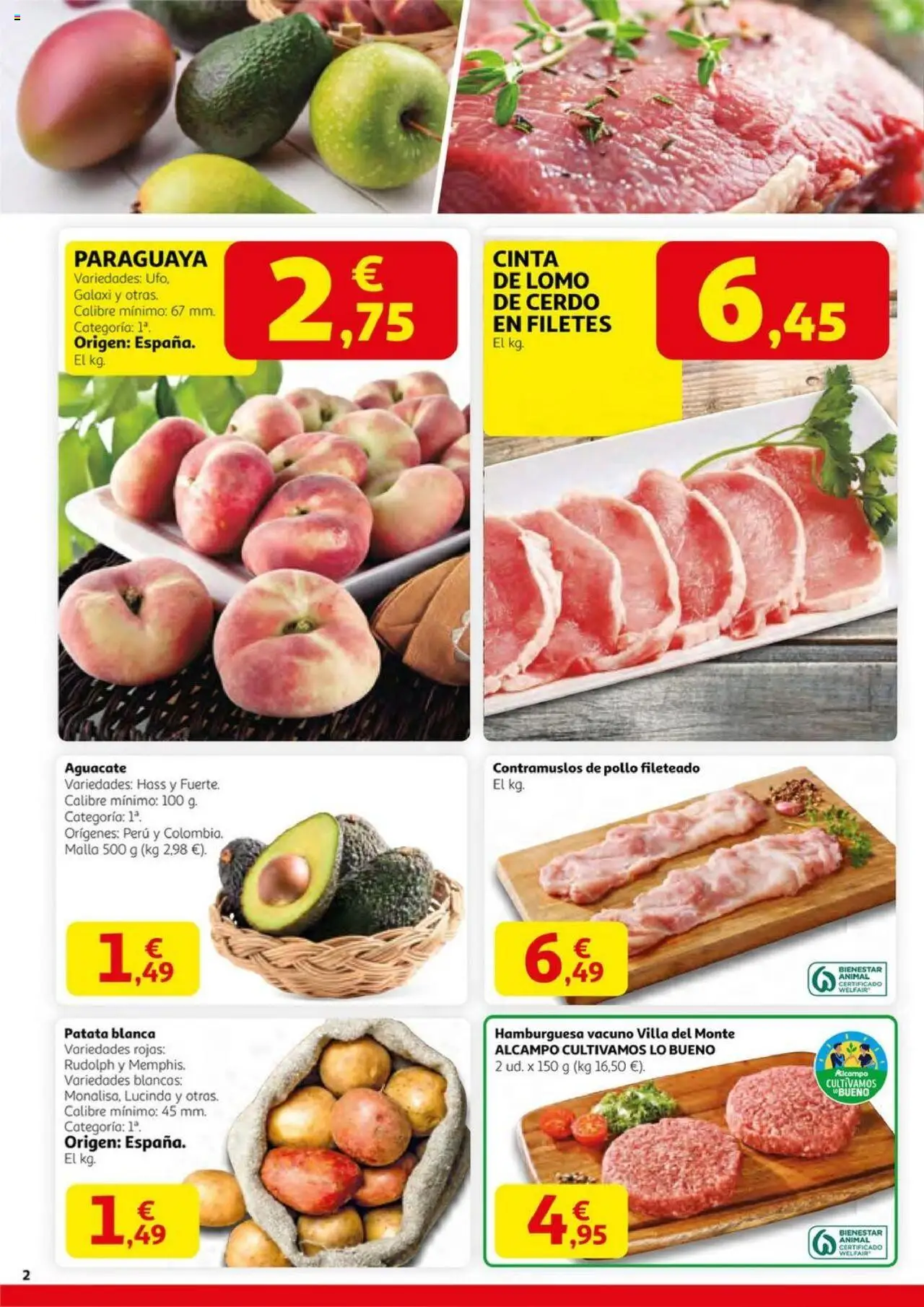 Alcampo - SM Madrid  │ válido desde el 14.08.2025 | Página: 2 | Productos: Cerdo, Σοκολατούχο γάλα