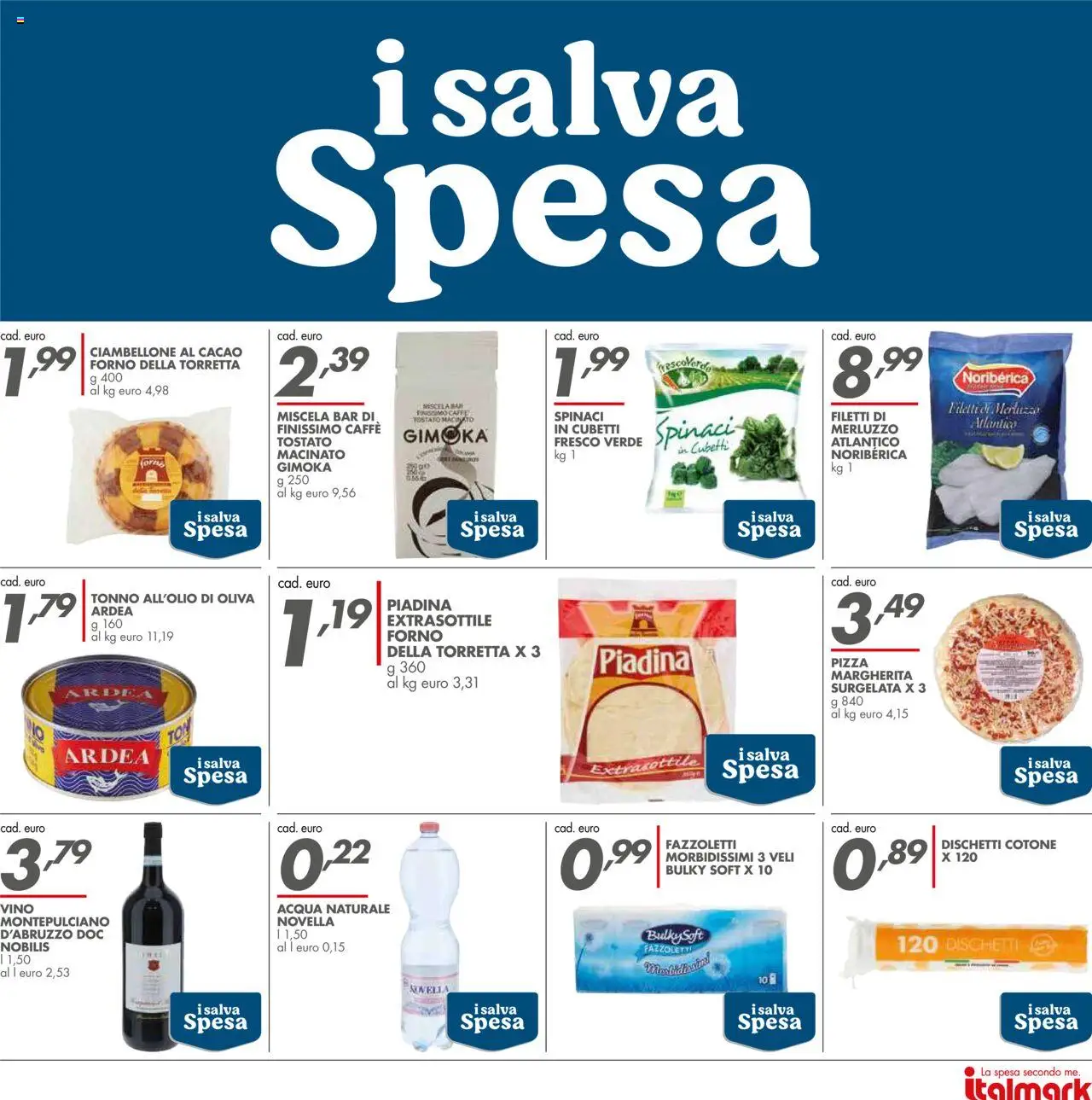 Volantino Italmark del 17.09.2025 | Pagina: 33 | Prodotti: Caffè, Pizza, Vino, Acqua naturale