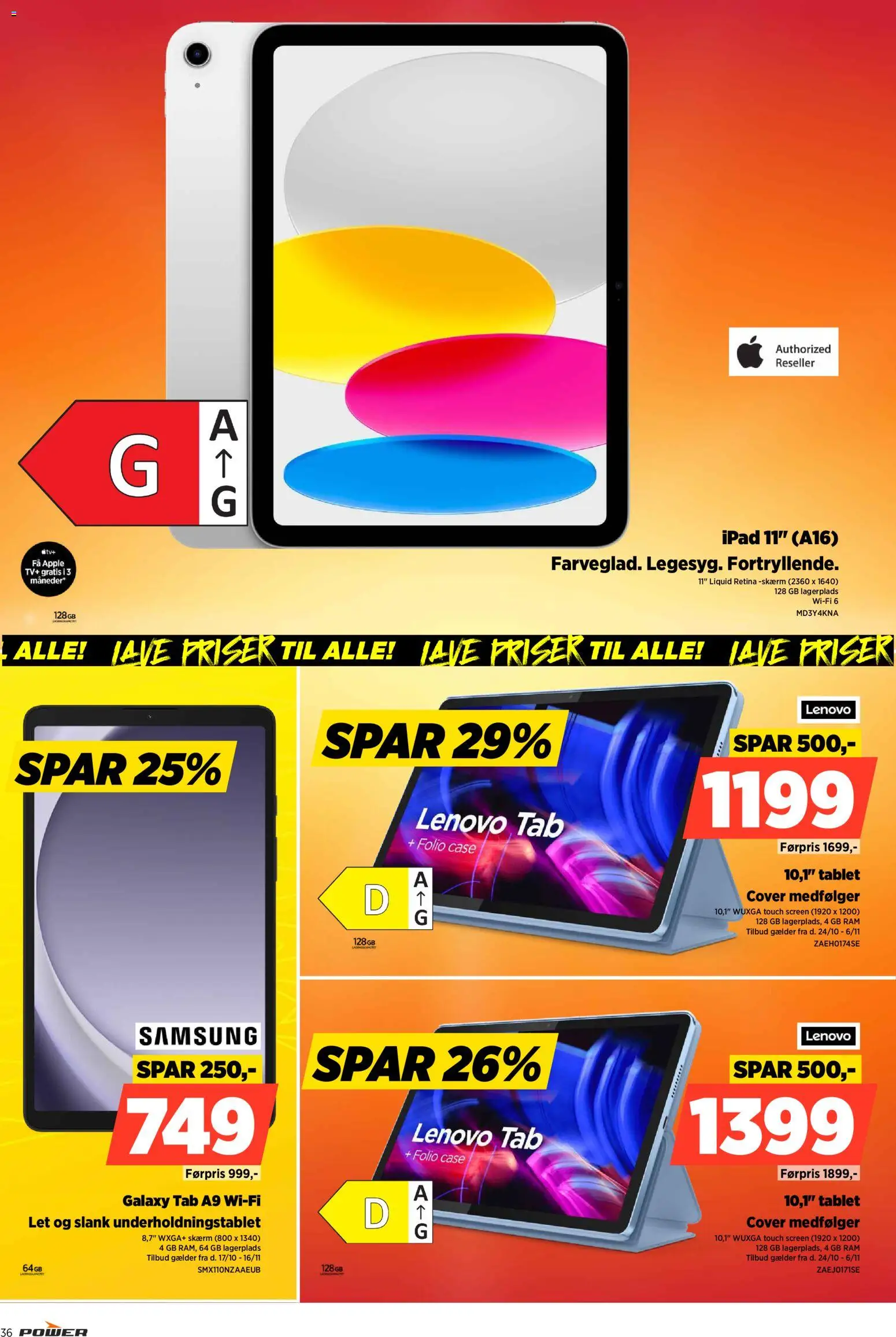 Power tilbudsavis – gyldig fra 24.10.2025 | Side: 36 | Produkter: RAM, Case, Skærm, Tablet