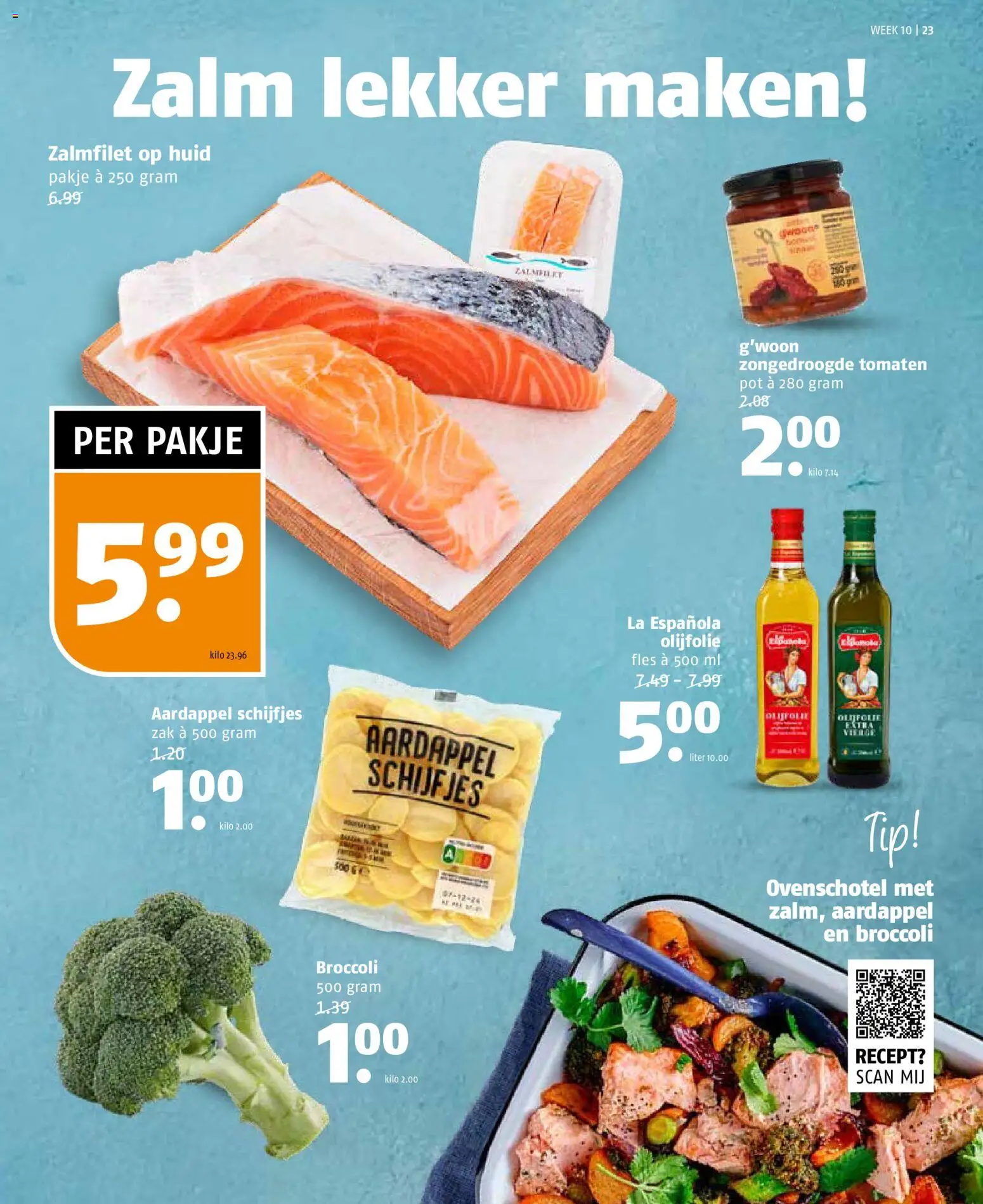 {H1} | Pagina: 23 | Producten: Aardappel, Pot, Fles, Zalm