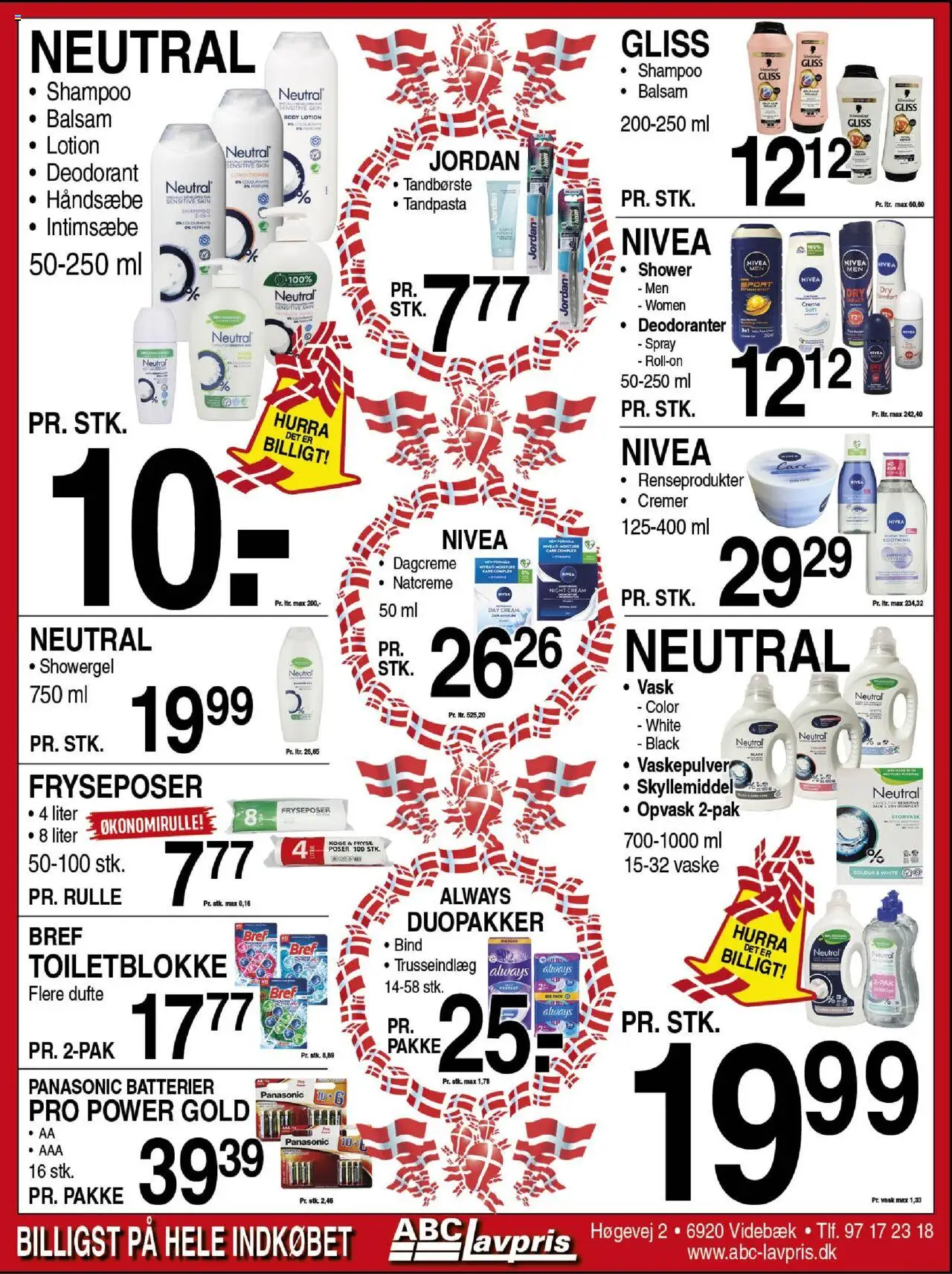 Abc Lavpris tilbudsavis – gyldig fra 10.09.2025 | Side: 8 | Produkter: Creme, Deodorant, Tandbørste, Batterier