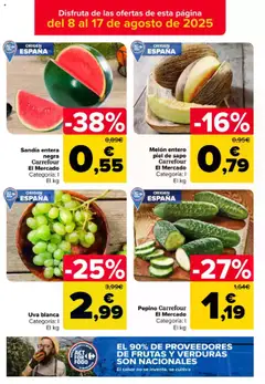 Carrefour folleto │ válido desde el 08.08.2025 | Página: 7 | Productos: Φορτιστής, Στιγμιαίος καφές, Sandía