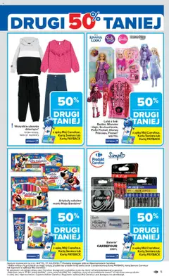 Carrefour Gazetka od 25.08.2025 | Strona: 5 | Produkty: Karta, Temperówka, Barbie, Artykuły szkolne