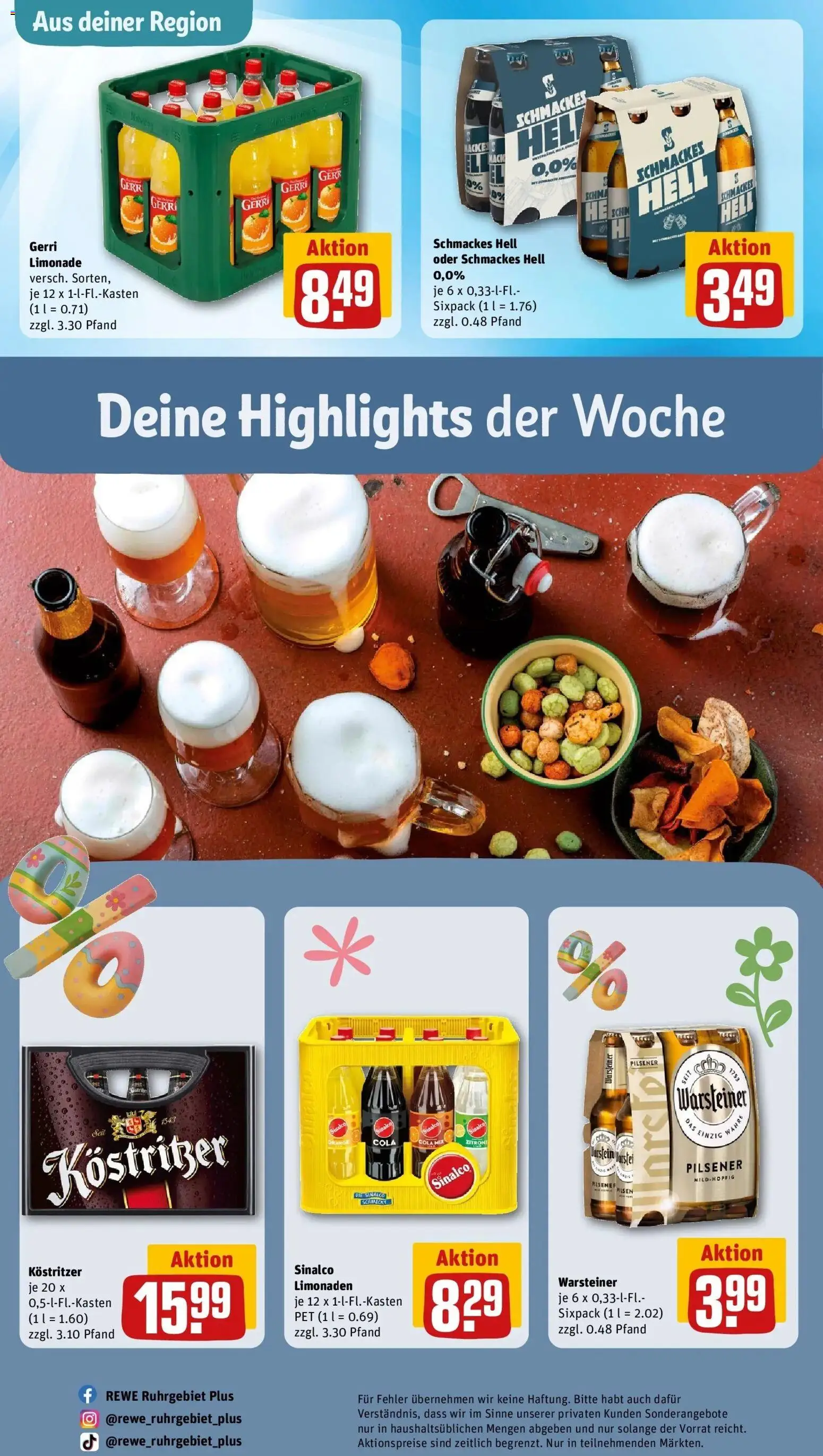 Rewe Prospekt Velbert	 – gültig ab 15.03.2026 | Seite: 30 | Produkte: Sinalco, Cola, Kostritzer, Limonade