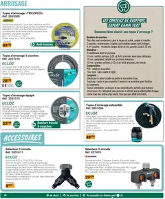 Gamm vert - Prévisualisation de Gamm vert catalogue valide à partir de 24.02.2026 | Page: 46 | Produits: Tuyau d'arrosage extensible, Adaptateur, Robinet, Tuyau