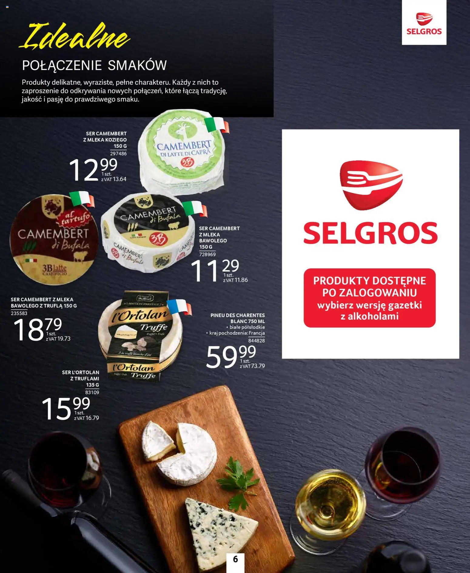 Selgros cash&carry Gazetka - Premium Nonfood od 04.12.2025 | Strona: 22 | Produkty: Ser camembert, Mleka, Camembert, Ser
