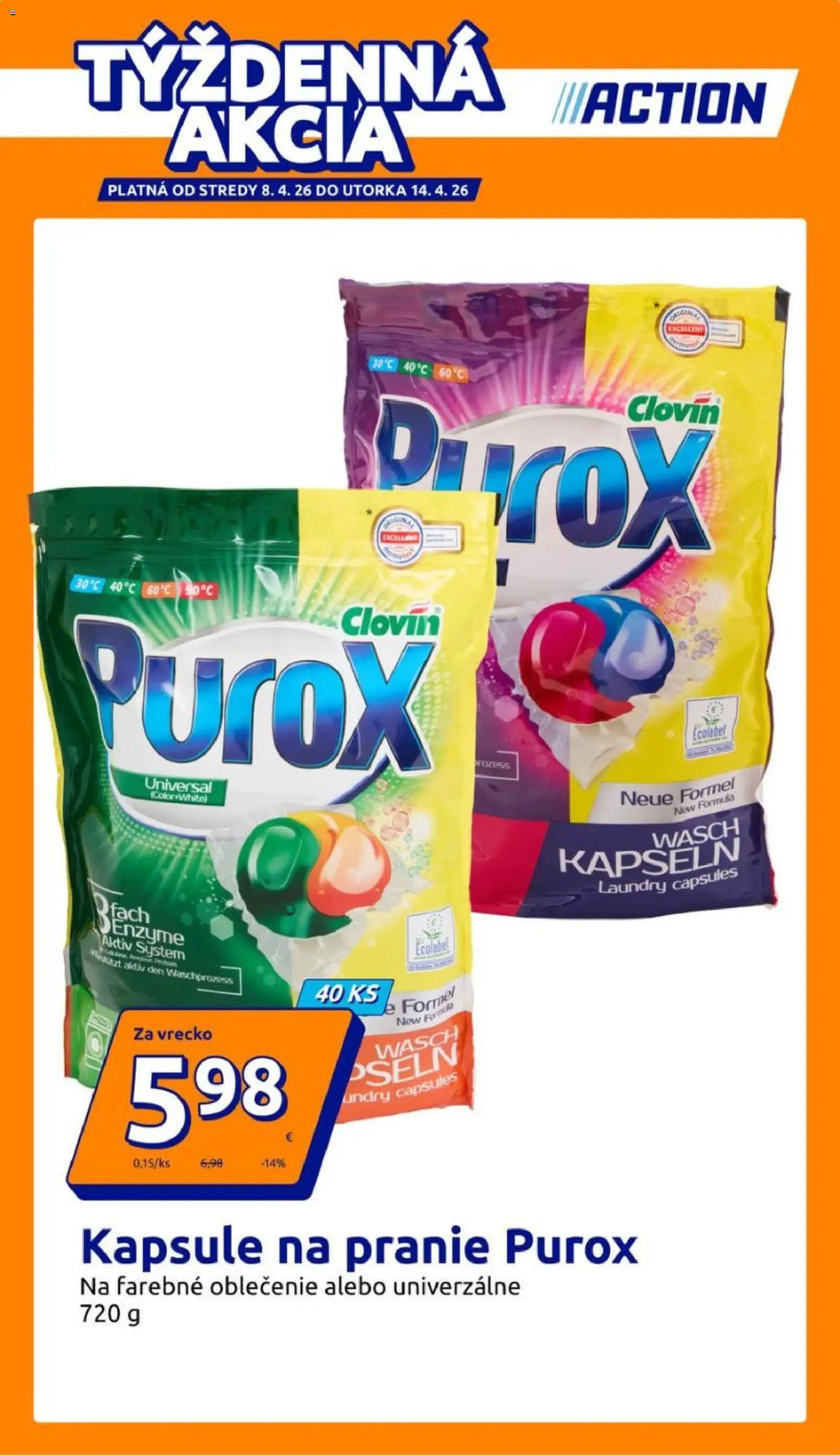 Nové Action akcie – leták je platný od 08.04.2026 | Strana: 1