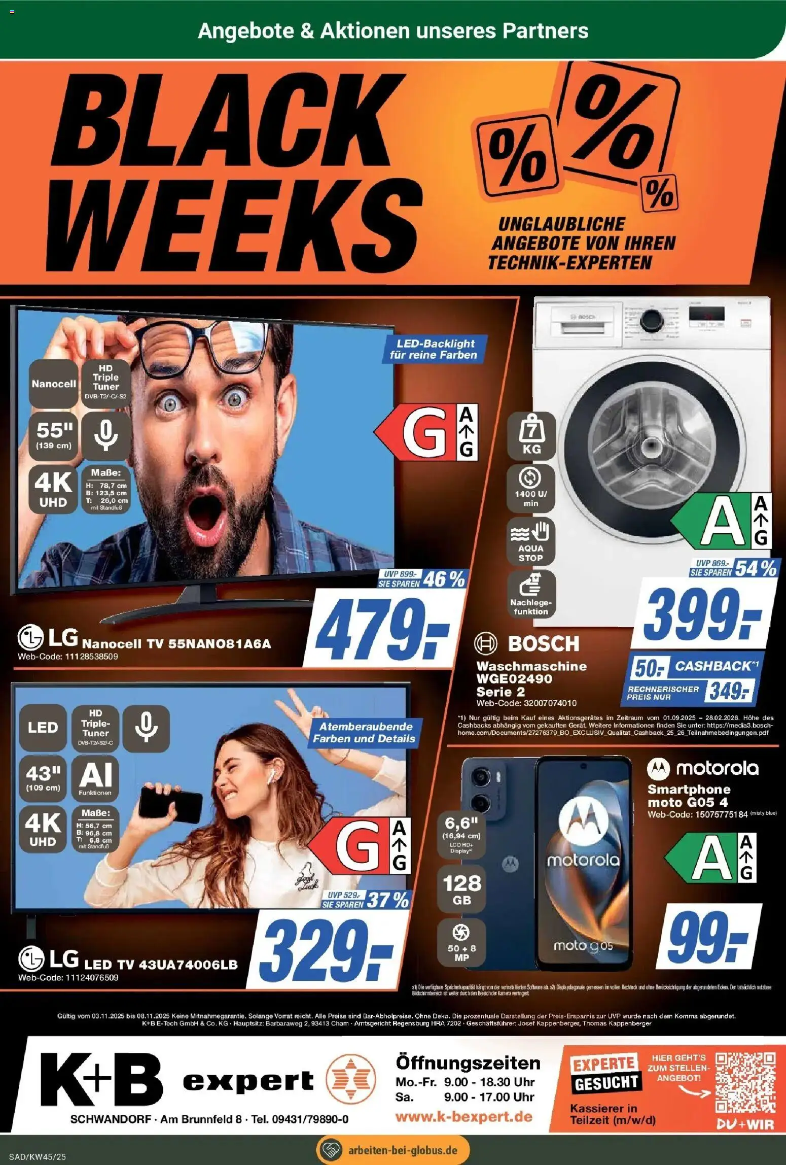 Globus prospekt Schwandorf	 – gültig ab 02.11.2025 | Seite: 27 | Produkte: Kamera, LG, Smartphone, TV