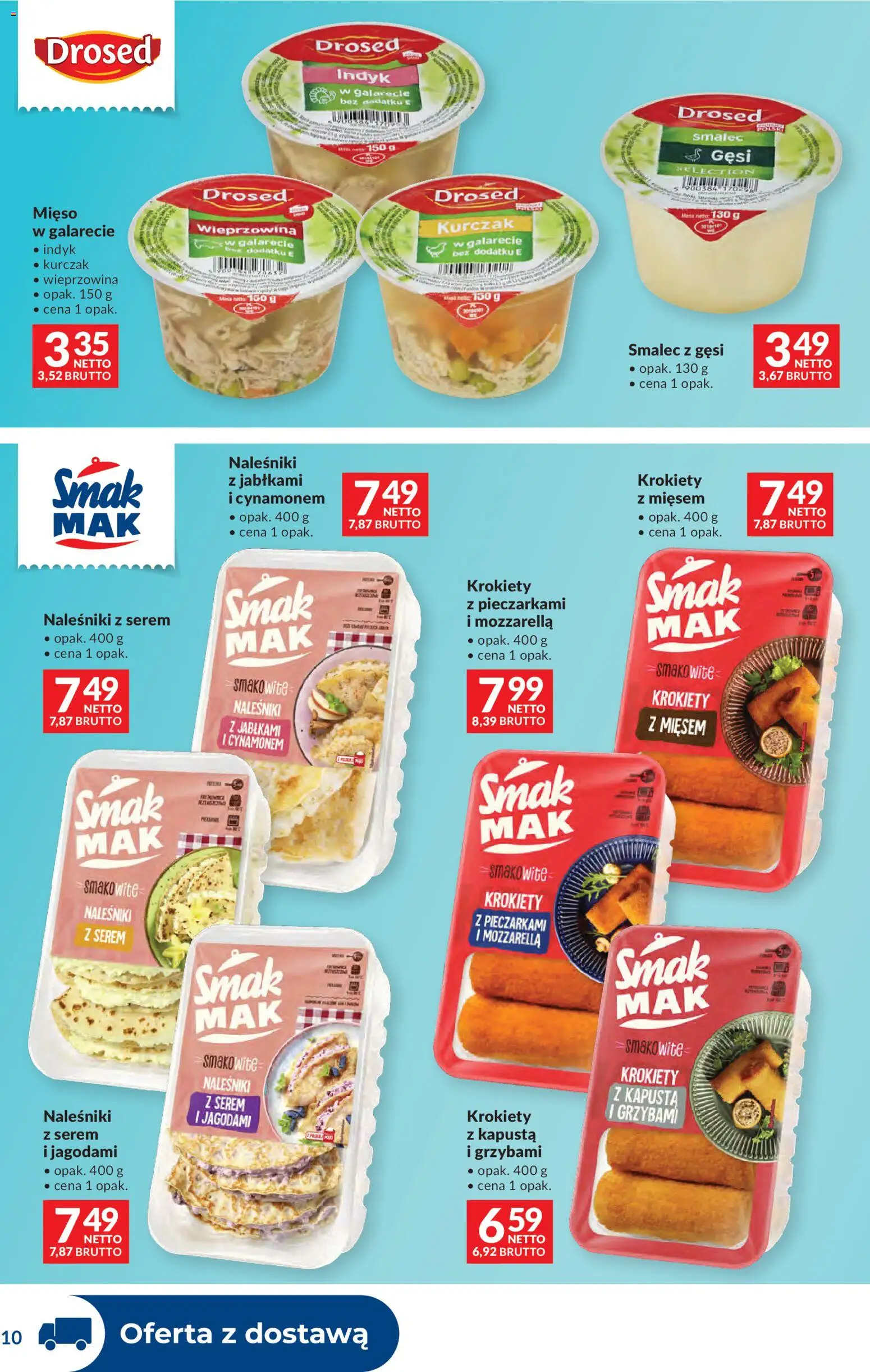 Makro Gazetka - Dystrybucja do sklepów od 11.11.2025 | Strona: 10 | Produkty: Kapusta, Mięso, Indyk w galarecie, Naleśniki