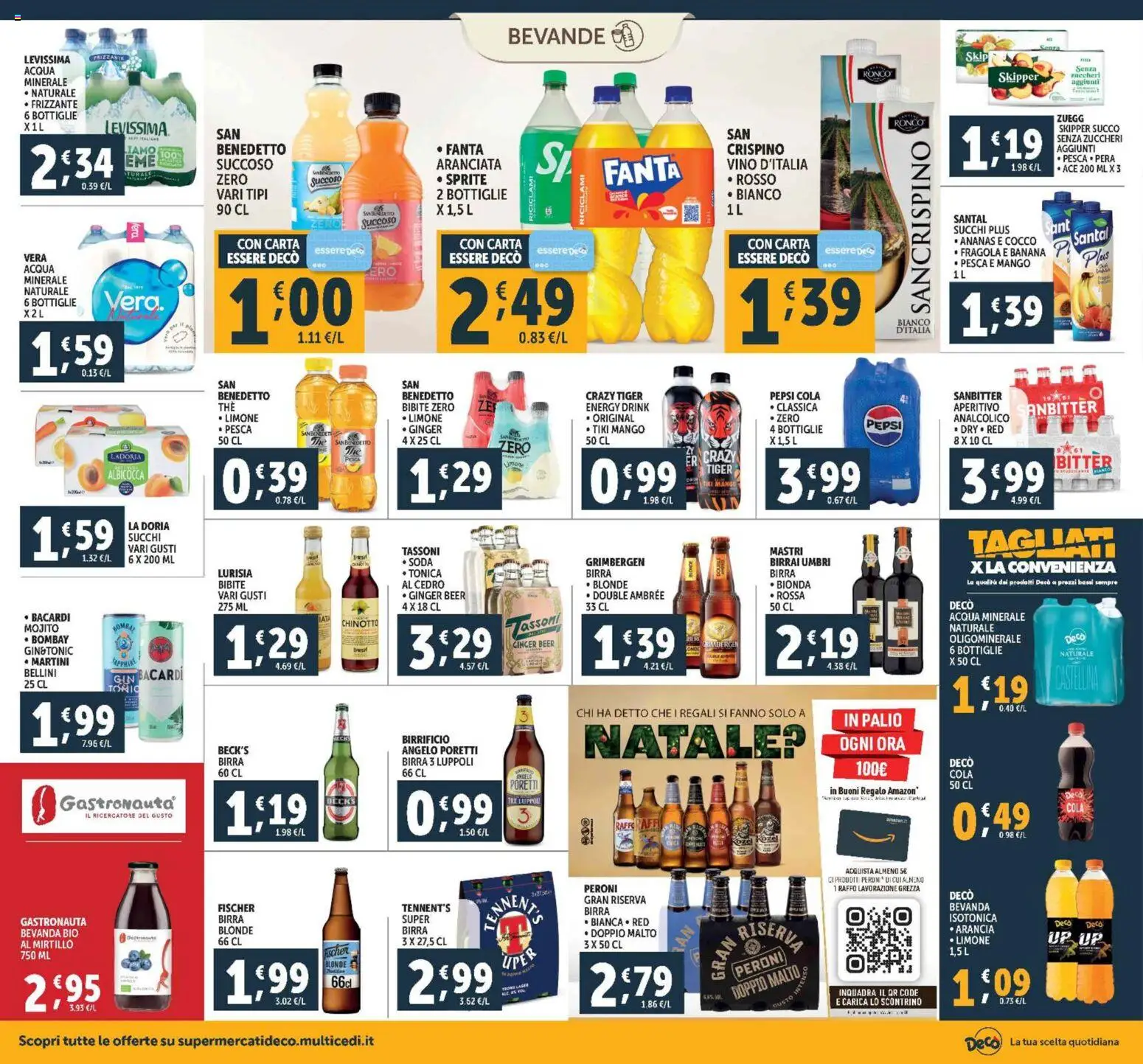 Volantino Decò del 28.10.2025 | Pagina: 16 | Prodotti: Birra, Acqua, Vino, Acqua minerale