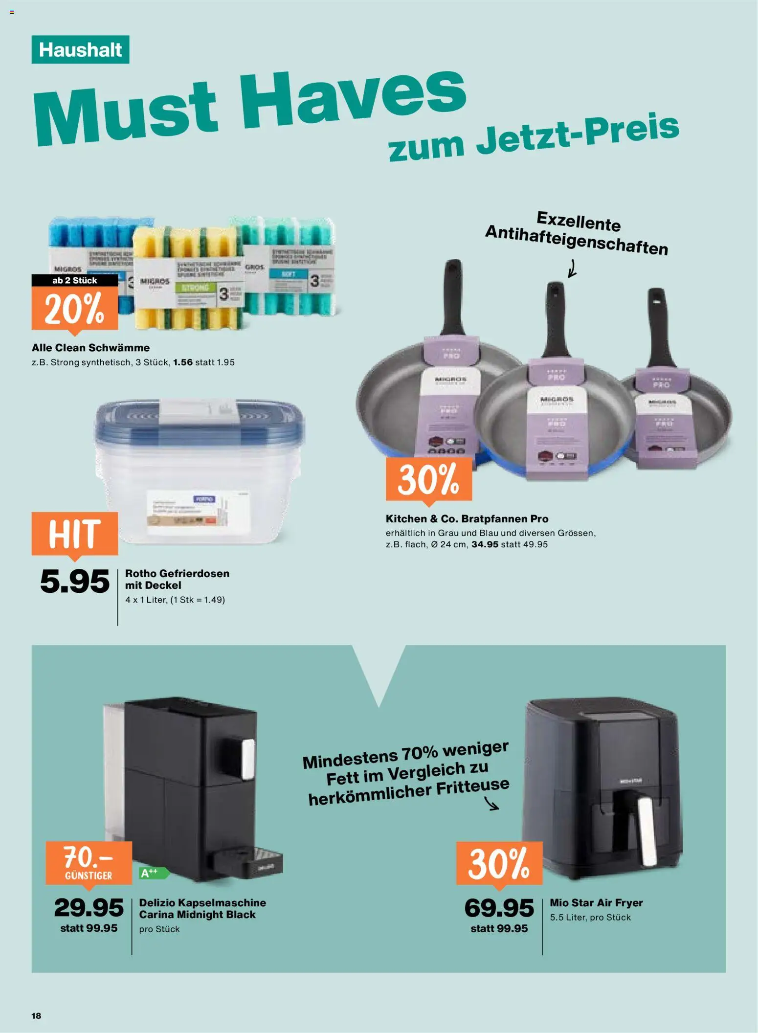 Migros aktionen – gültig ab 30.04.2026 | Seite: 18 | Produkte: Fritteuse