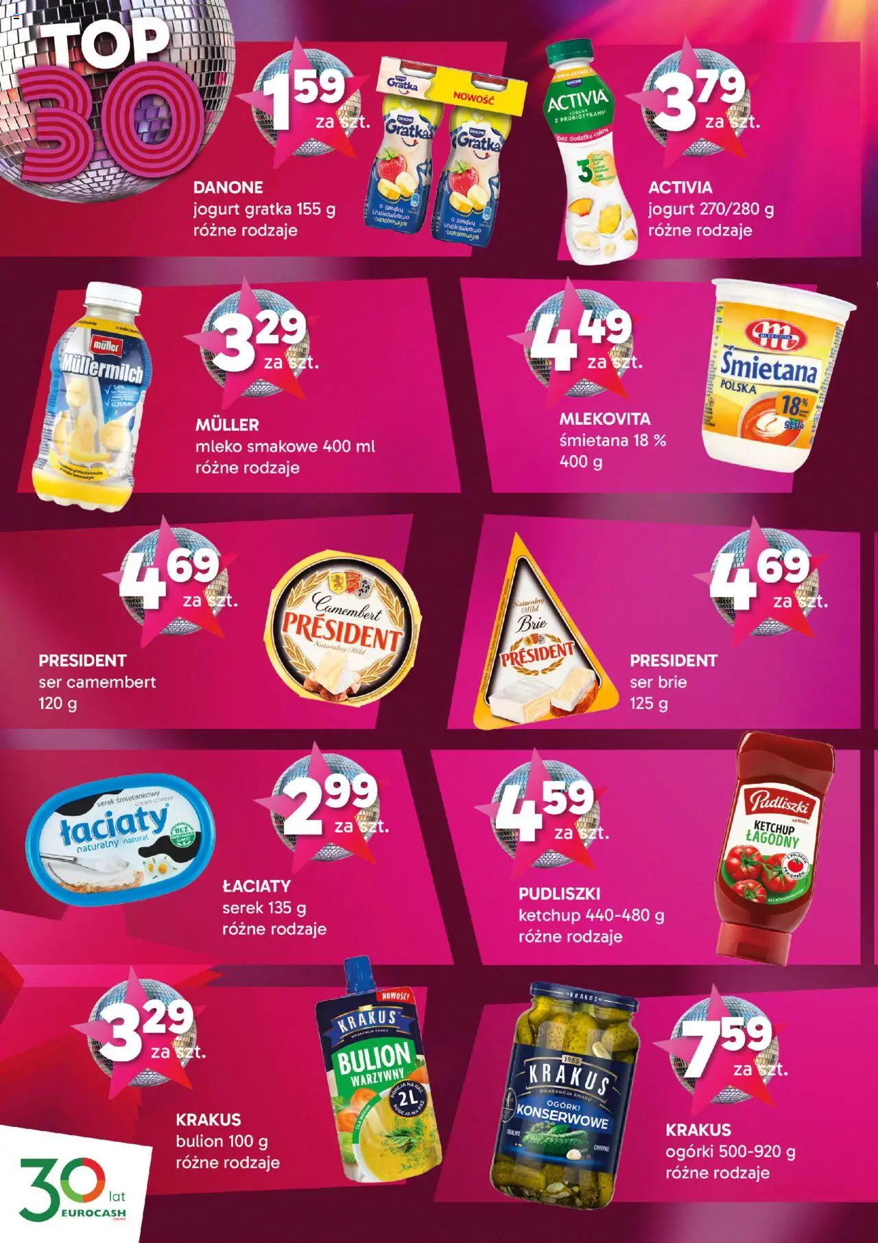 Eurocash Gazetka - Hity 30-Lecia C&C od 01.09.2025 | Strona: 2 | Produkty: Ser camembert, Camembert, Mleko, Ser