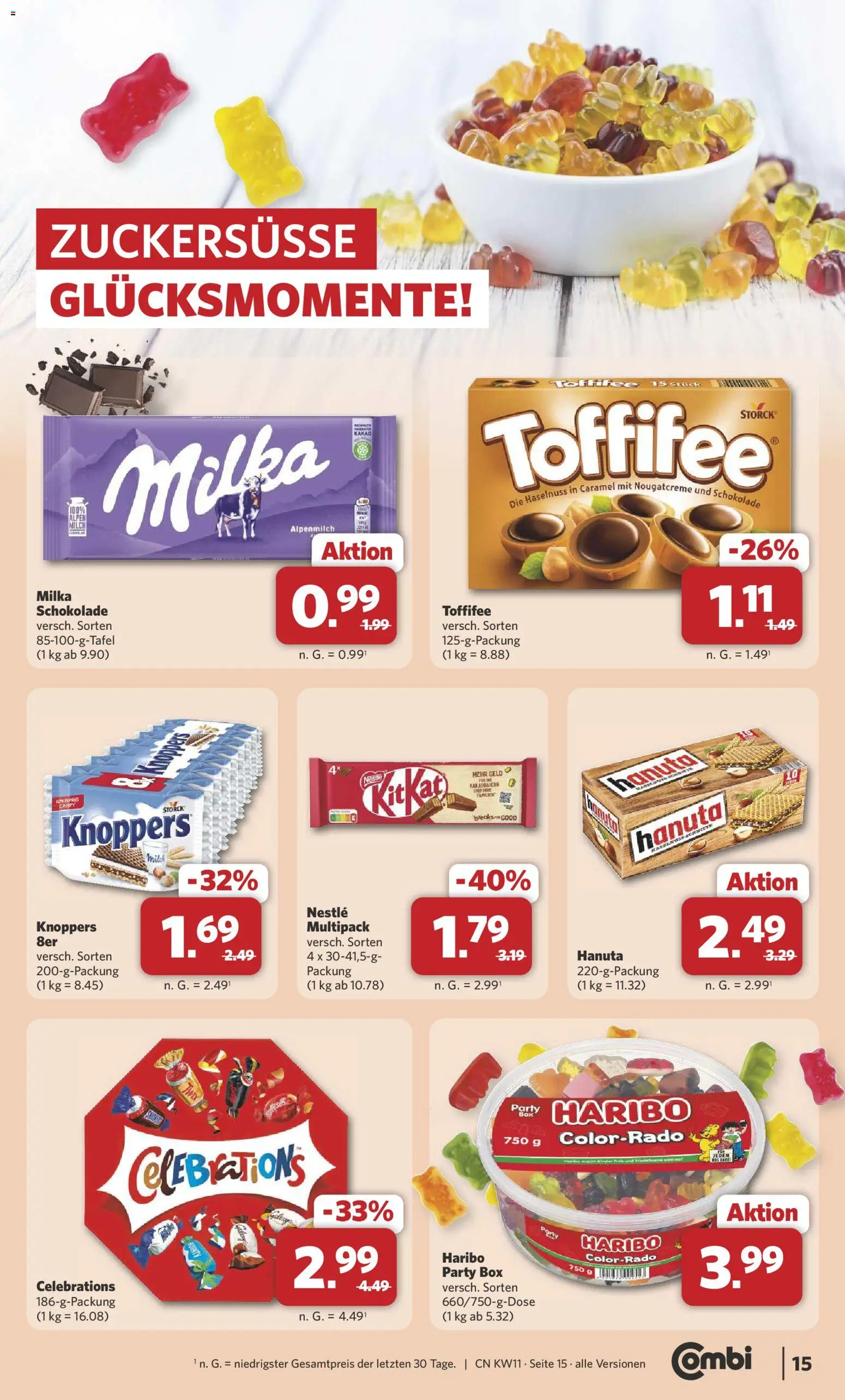 Combi Prospekt 	 – gültig ab 09.03.2026 | Seite: 16 | Produkte: Schokolade, Box, Milka, Celebrations