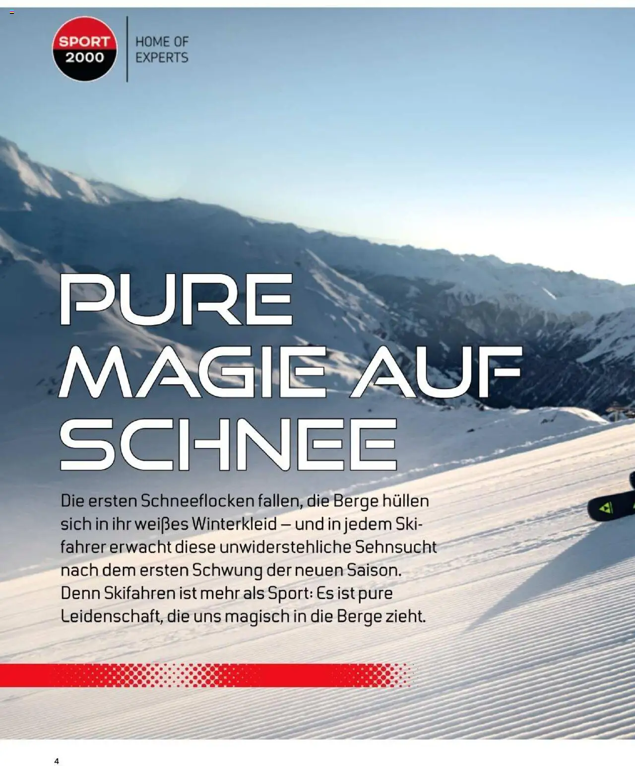 Sport2000 Prospekt Home of Schnee erleben – gültig ab 23.09.2025 | Seite: 4 | Produkte: Ski