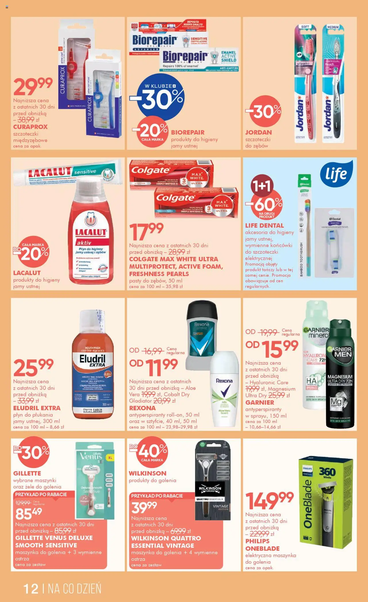 Super-pharm Gazetka od 04.08.2025 | Strona: 12 | Produkty: Gillette, Curaprox, Maszynka do golenia, Lacalut
