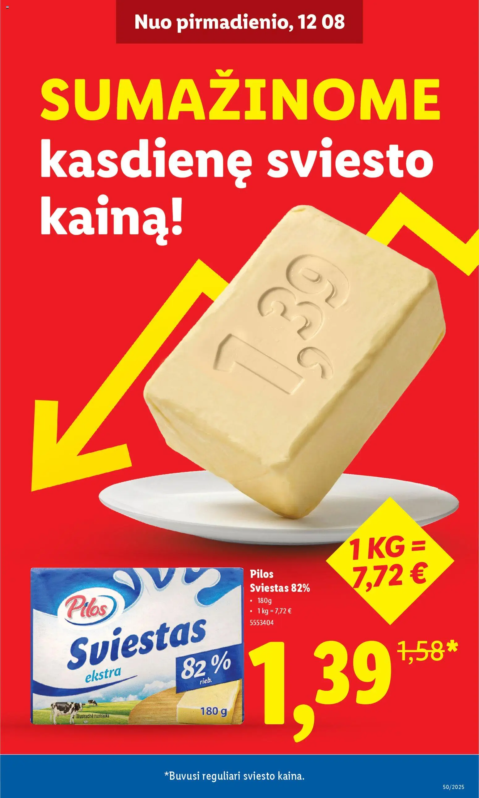 LIDL akcijos nuo 11.12.2025 | Puslapis: 3 | Prekių: Sviestas