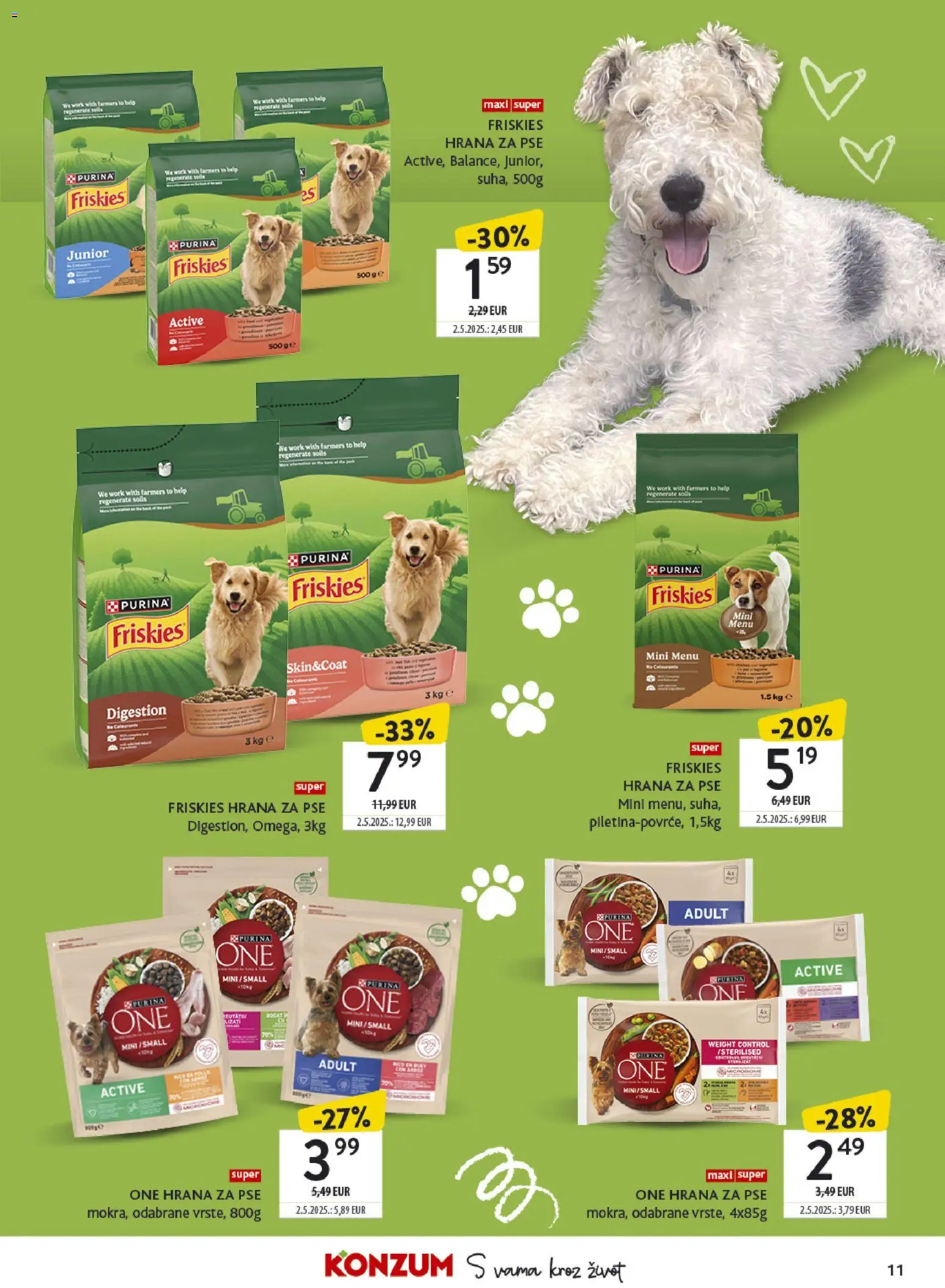 Konzum katalog | vrijedi od 13.04.2026 | Stranica: 11 | Proizvodi: Hrana za pse